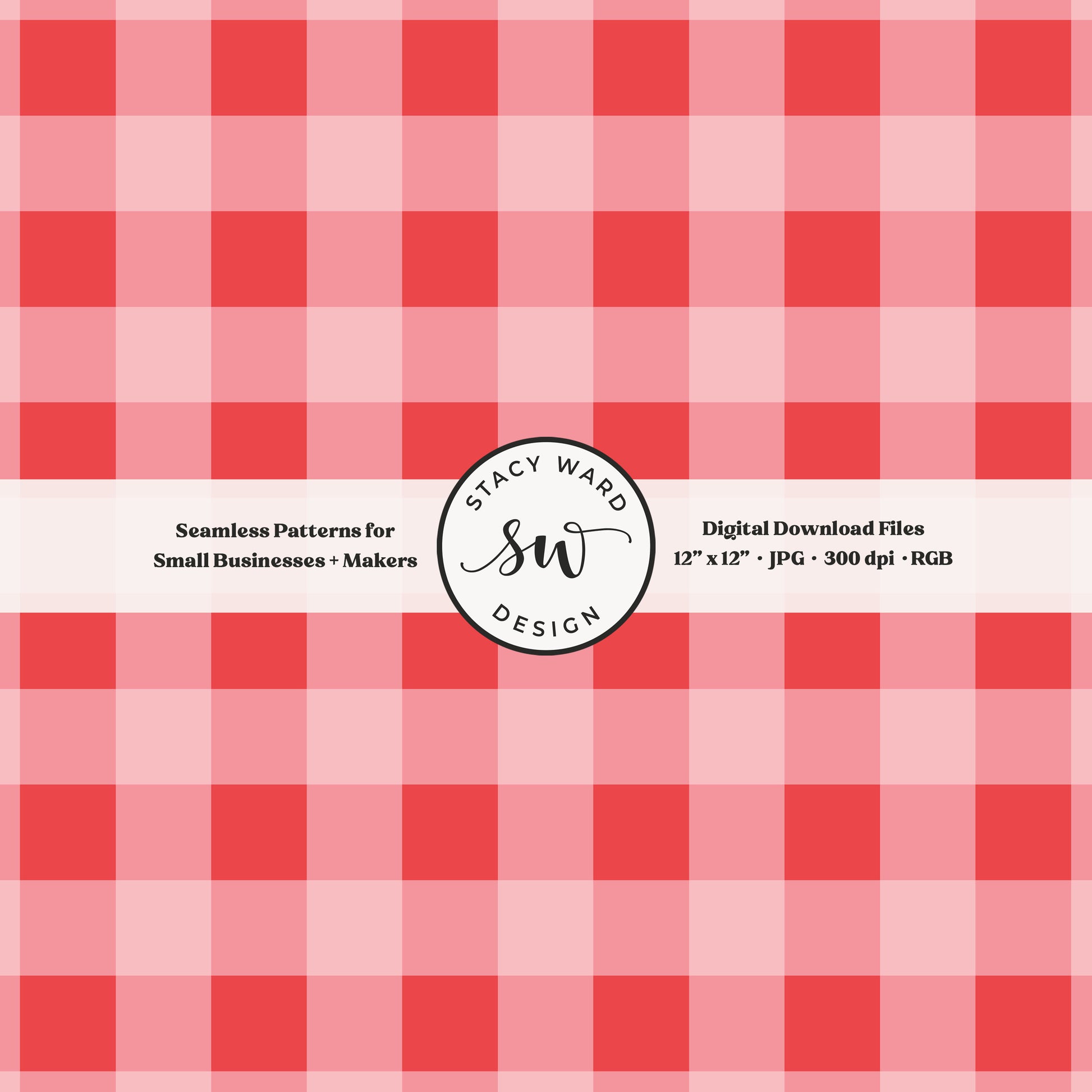 Woven Check gingham seamless pattern in red on pastel pink coquette picnic plaid blender pattern for fabric printing