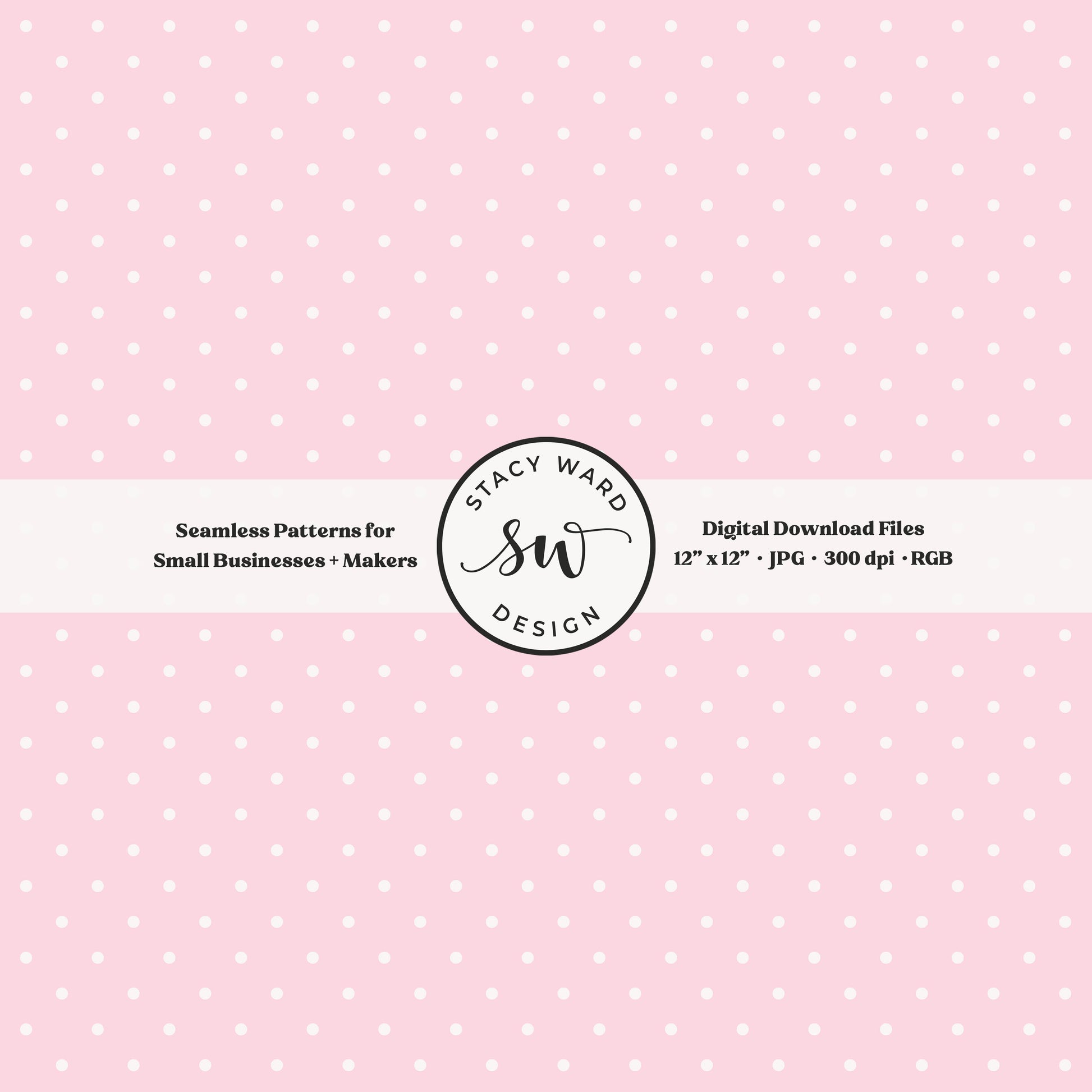 1/8" pin dot seamless pattern in off white on light pink small scale polka dots blender print