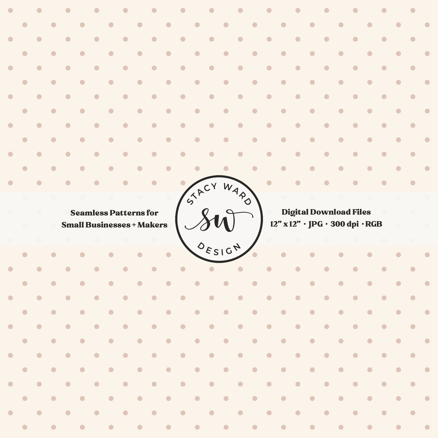 One eighth inch pin dot seamless pattern in muted dusty rose on cream small scale polka dots coordinate digital file for fabric printing