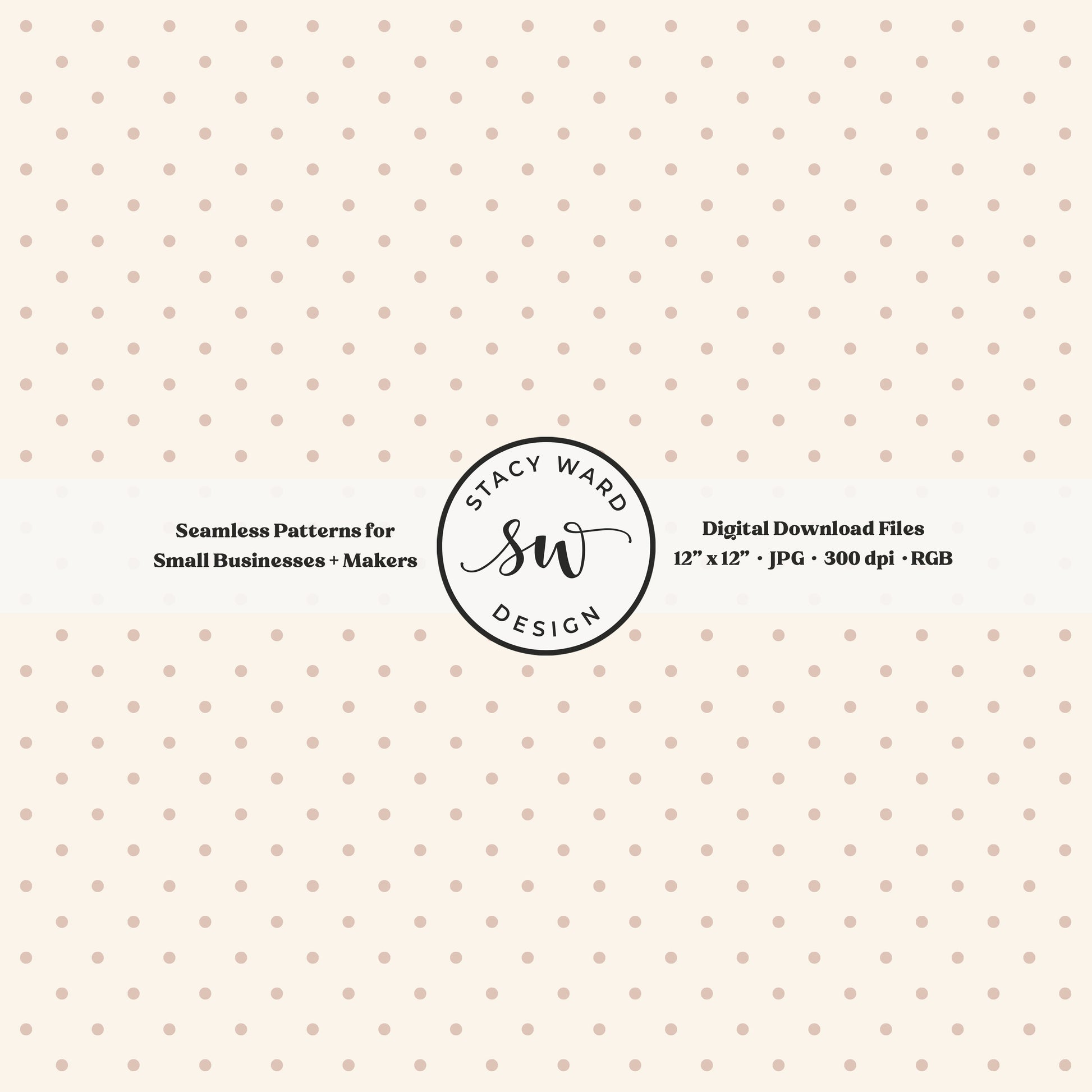 One eighth inch pin dot seamless pattern in muted dusty rose on cream small scale polka dots coordinate digital file for fabric printing