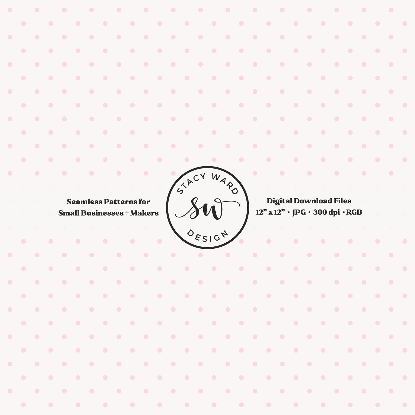One eighth inch pin dot seamless pattern in light pink on off white small scale polka dots coordinate digital file for fabric printing