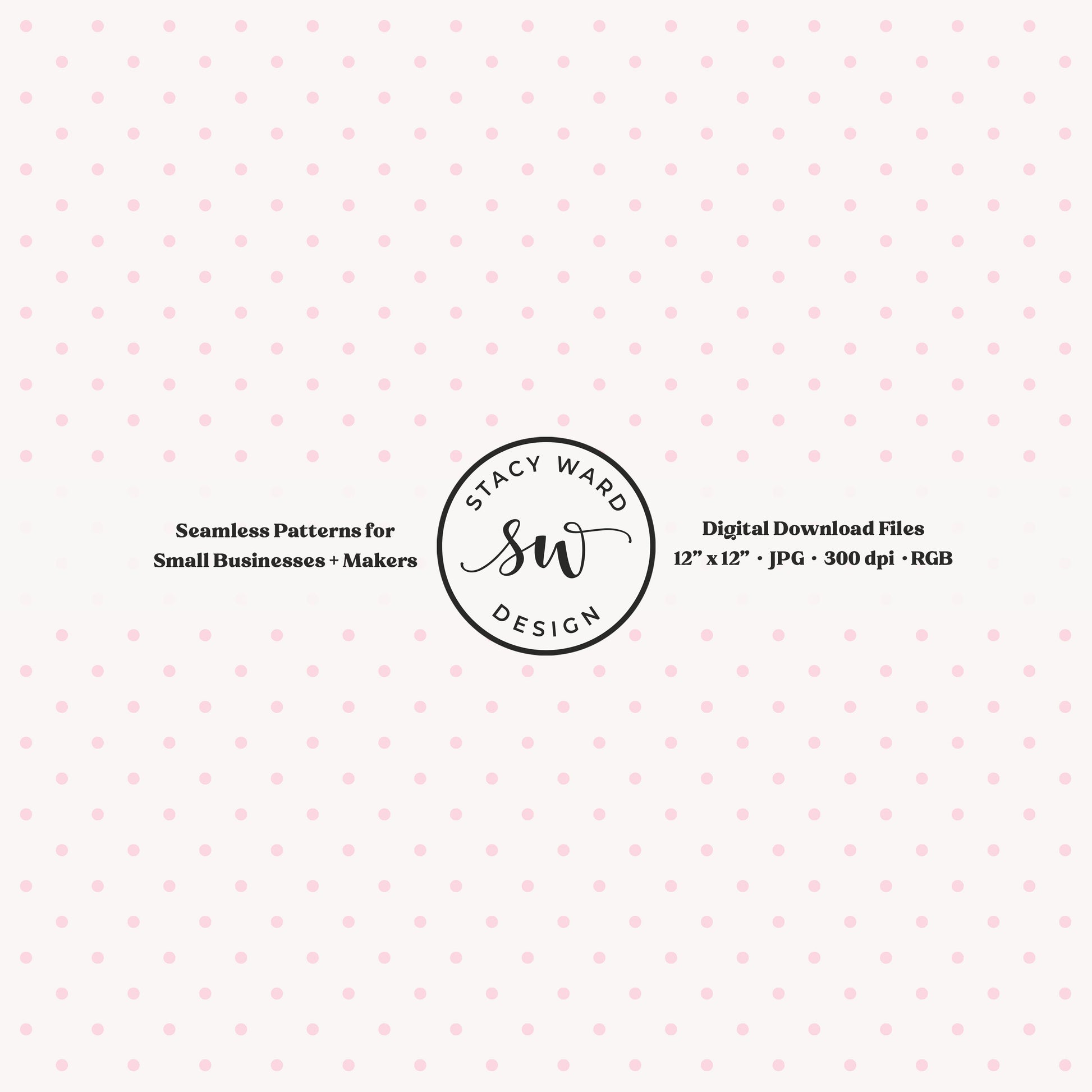 One eighth inch pin dot seamless pattern in light pink on off white small scale polka dots coordinate digital file for fabric printing