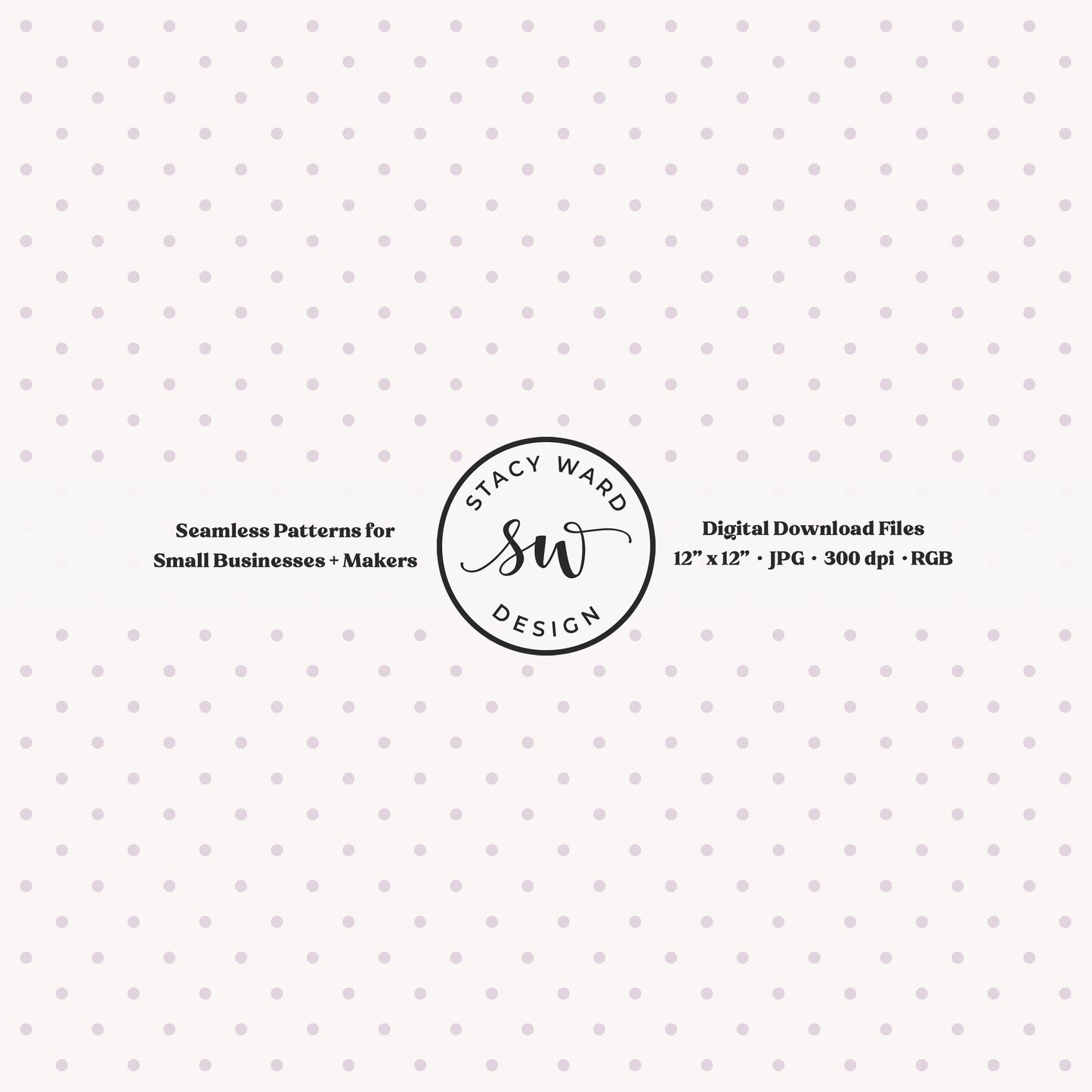 One eighth inch pin dot seamless pattern in soft lilac on off white small scale polka dots coordinate digital file for fabric printing