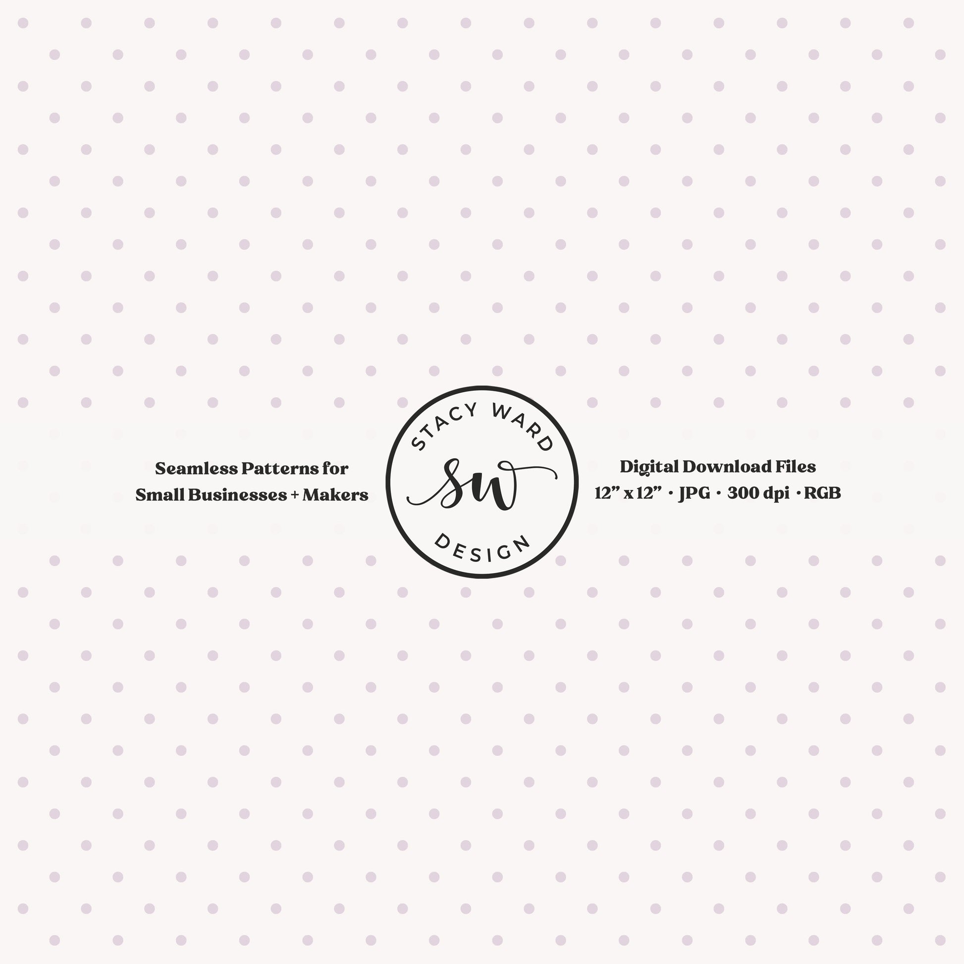 One eighth inch pin dot seamless pattern in soft lilac on off white small scale polka dots coordinate digital file for fabric printing