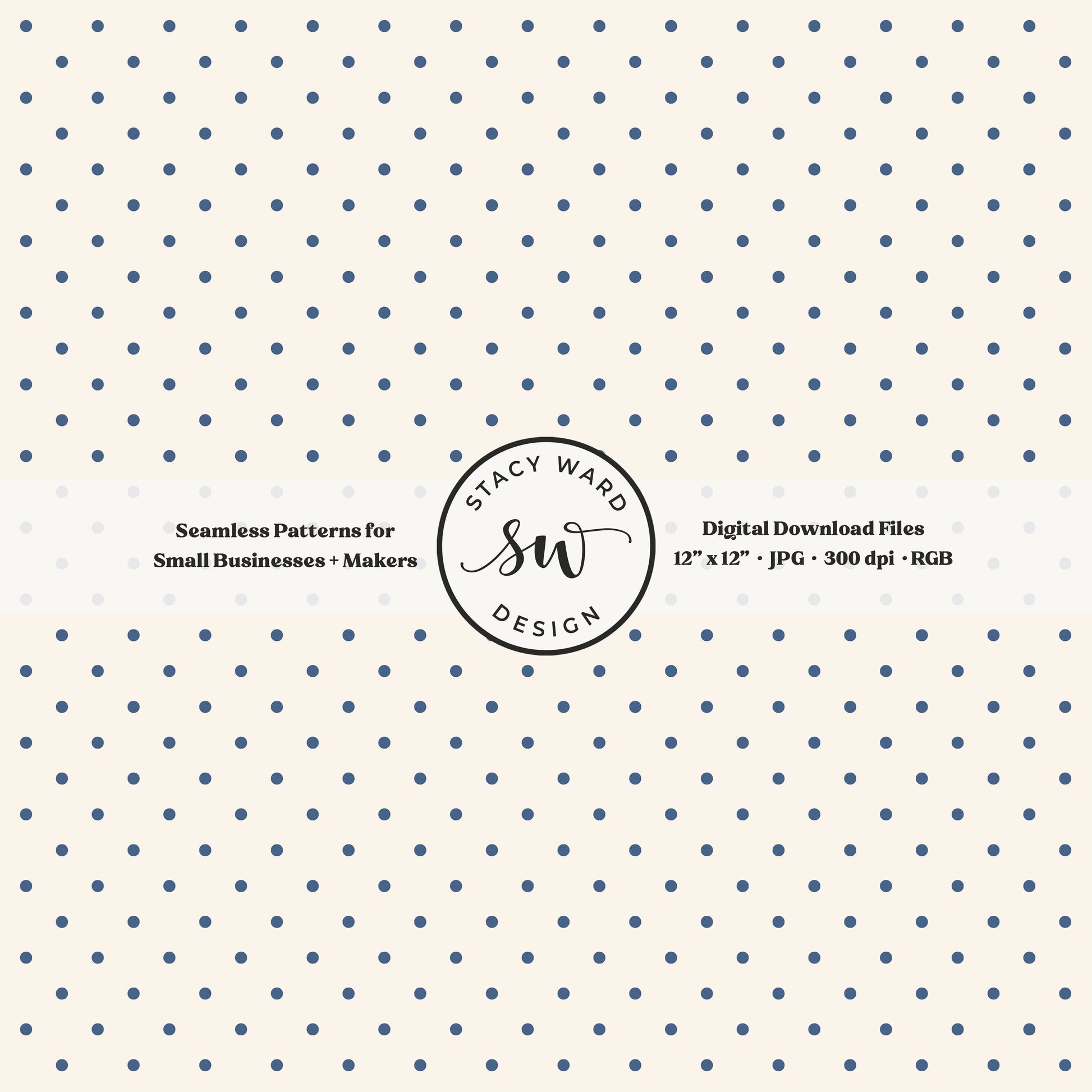 One eighth inch pin dot seamless pattern in retro teal on cream small scale polka dots coordinate digital file for fabric printing
