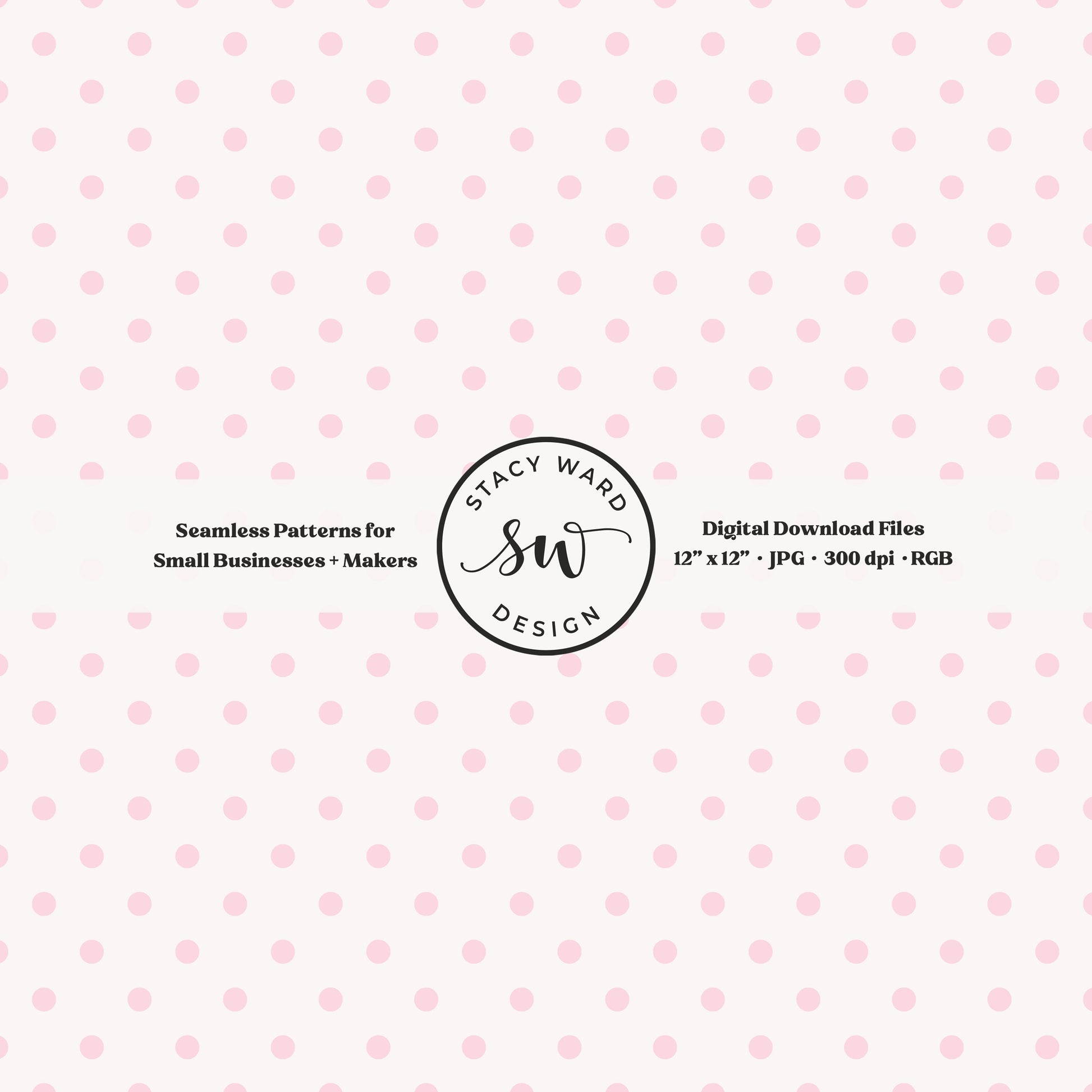 1/4" small dots seamless pattern in light pink on off white tiny polka dots coordinate print