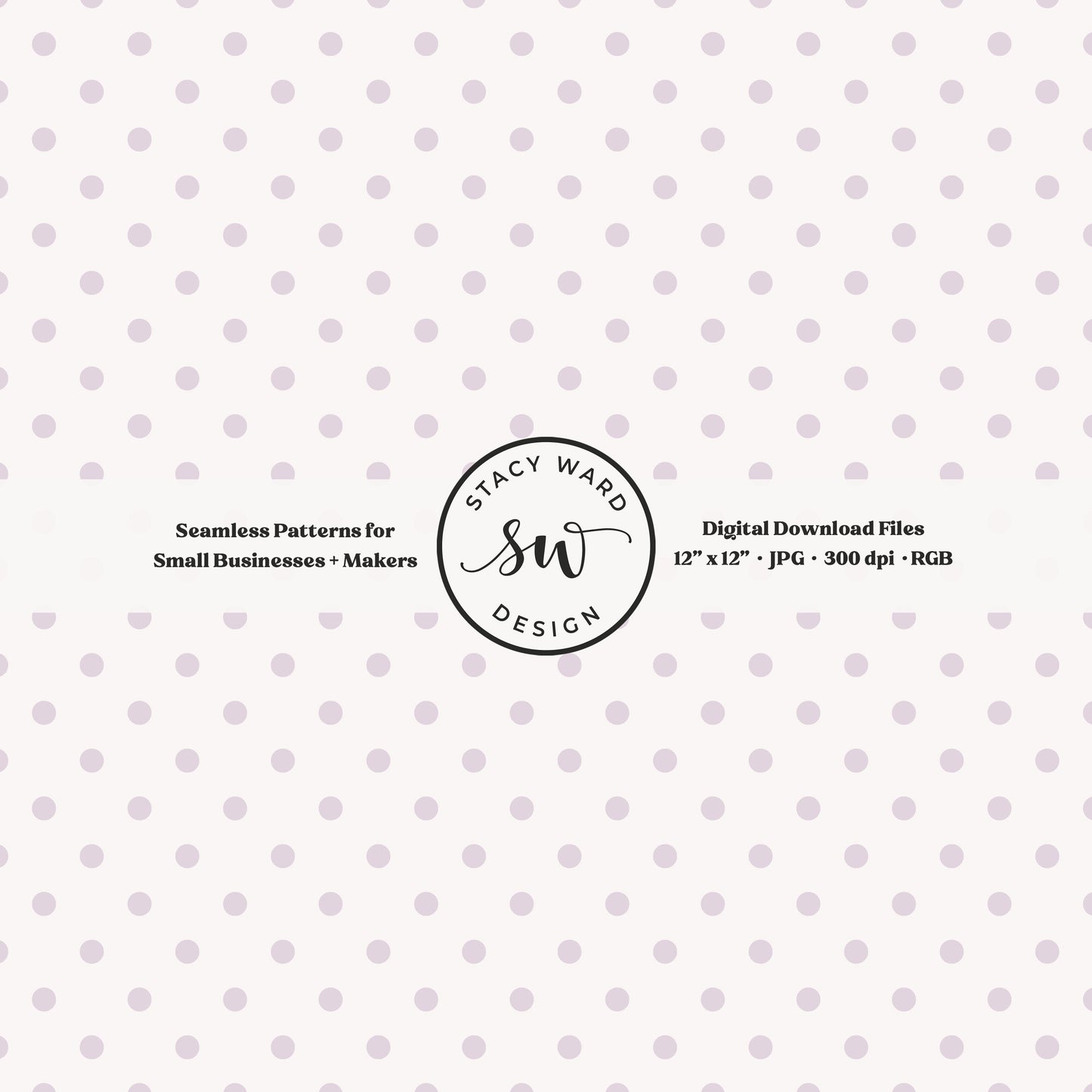 1/4" small dots seamless pattern in soft lilac on off white tiny polka dots coordinate print