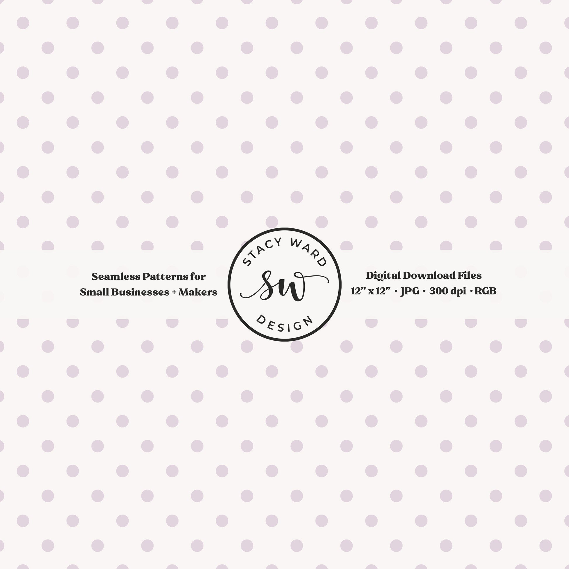 1/4" small dots seamless pattern in soft lilac on off white tiny polka dots coordinate print