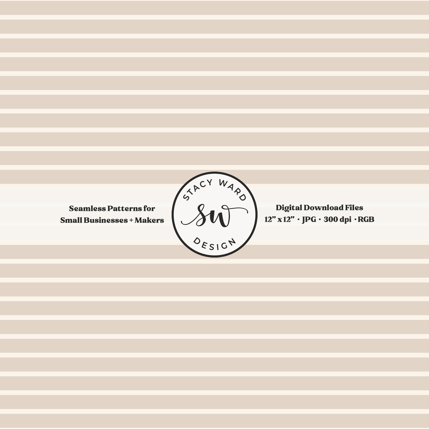 one eighth inch pinstripe seamless pattern in cream on soft brown thin line quilting blender stripes