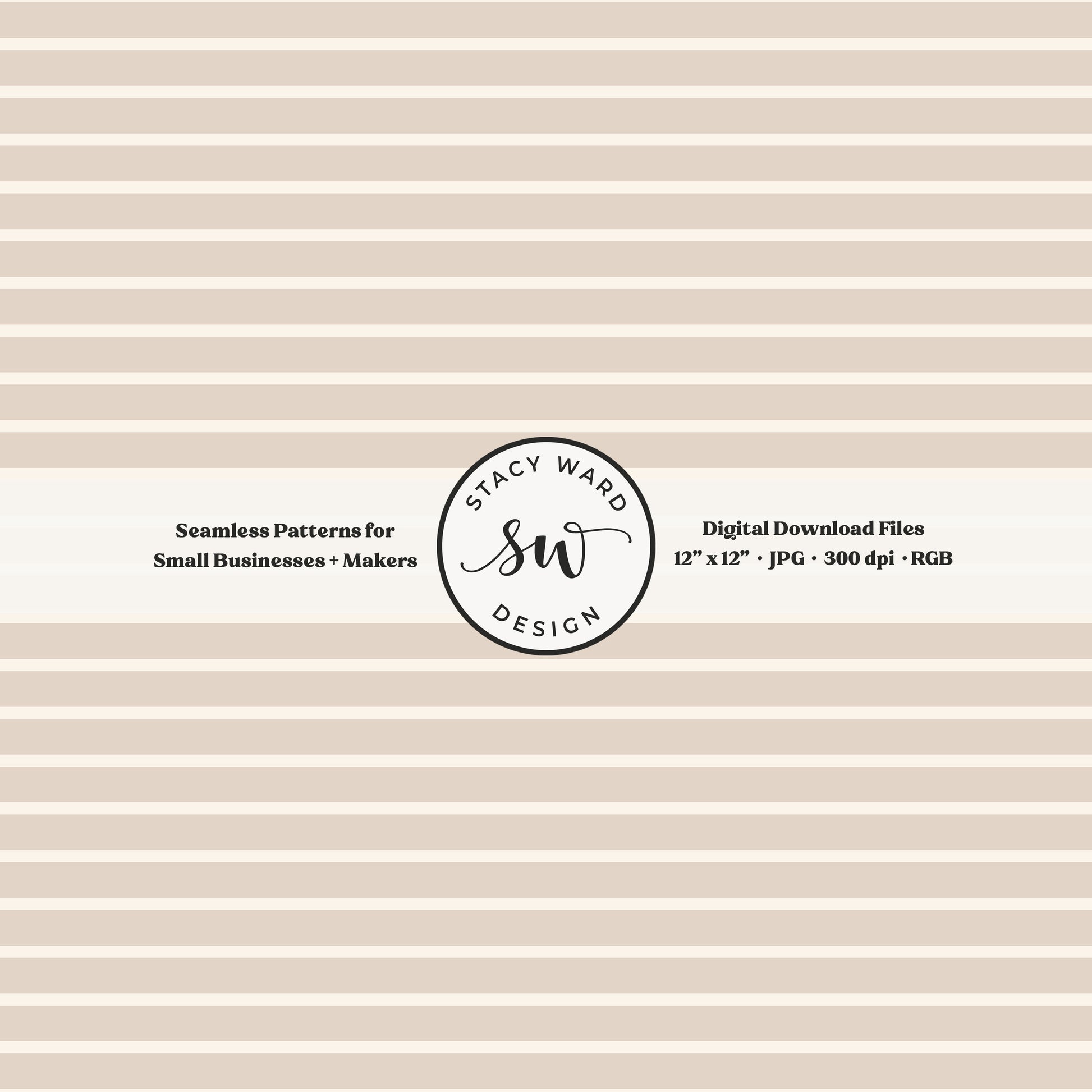 one eighth inch pinstripe seamless pattern in cream on soft brown thin line quilting blender stripes