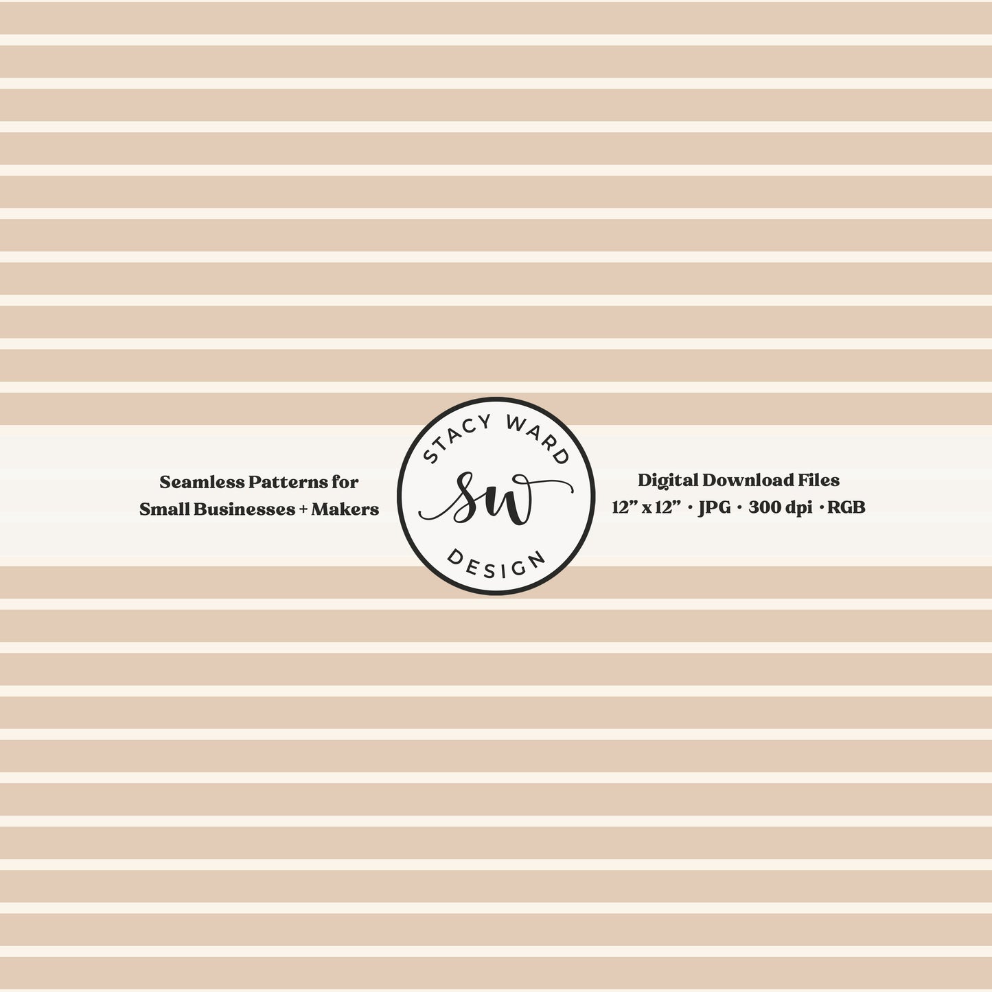 one eighth inch pinstripe seamless pattern in cream on neutral tan thin line quilting blender stripes
