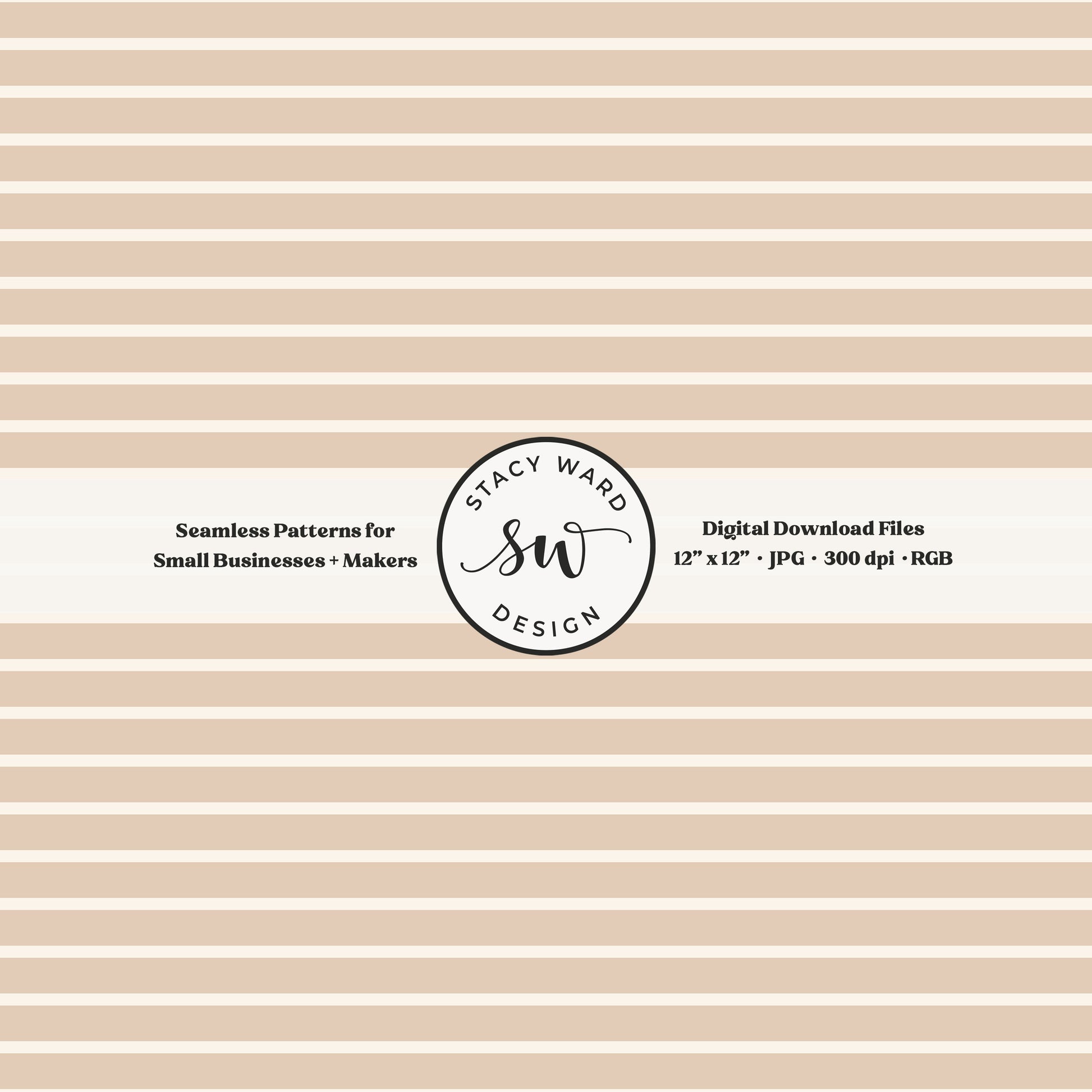one eighth inch pinstripe seamless pattern in cream on neutral tan thin line quilting blender stripes