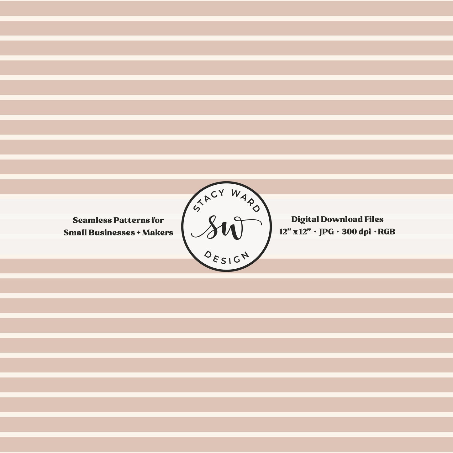 one eighth inch pinstripe seamless pattern in cream on blush pink thin line quilting blender stripes