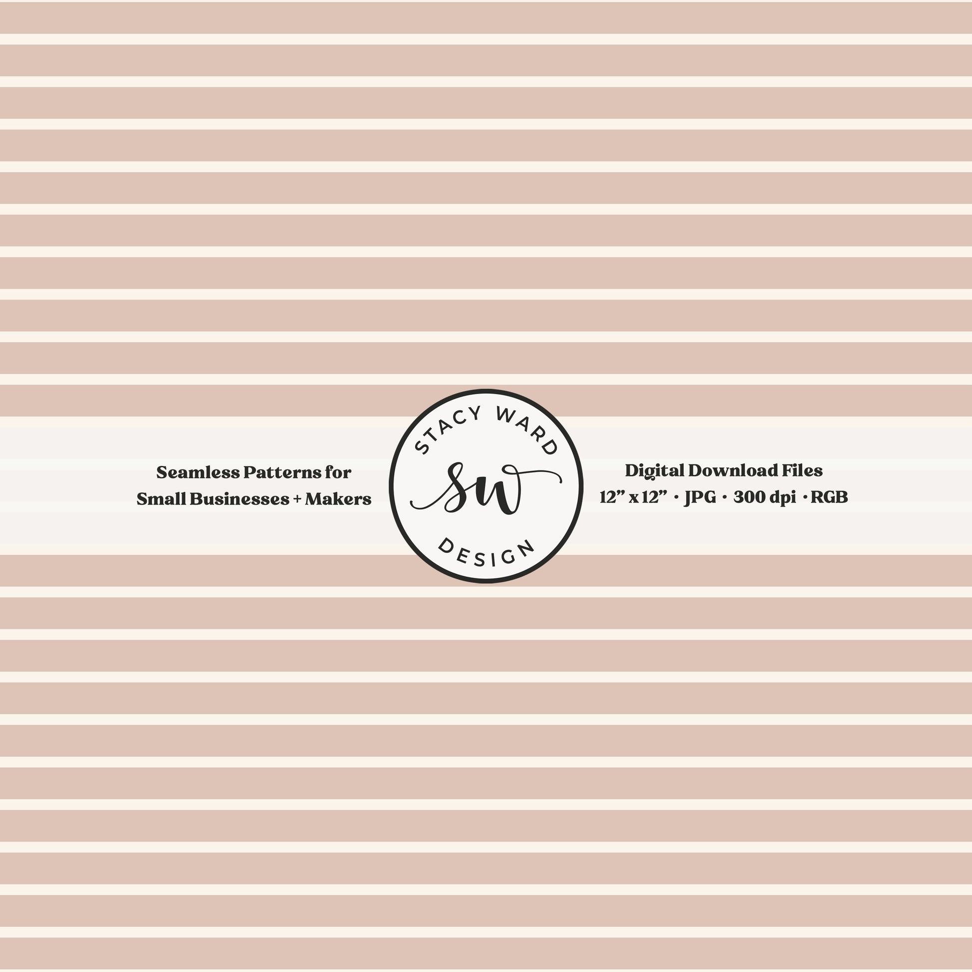 one eighth inch pinstripe seamless pattern in cream on blush pink thin line quilting blender stripes