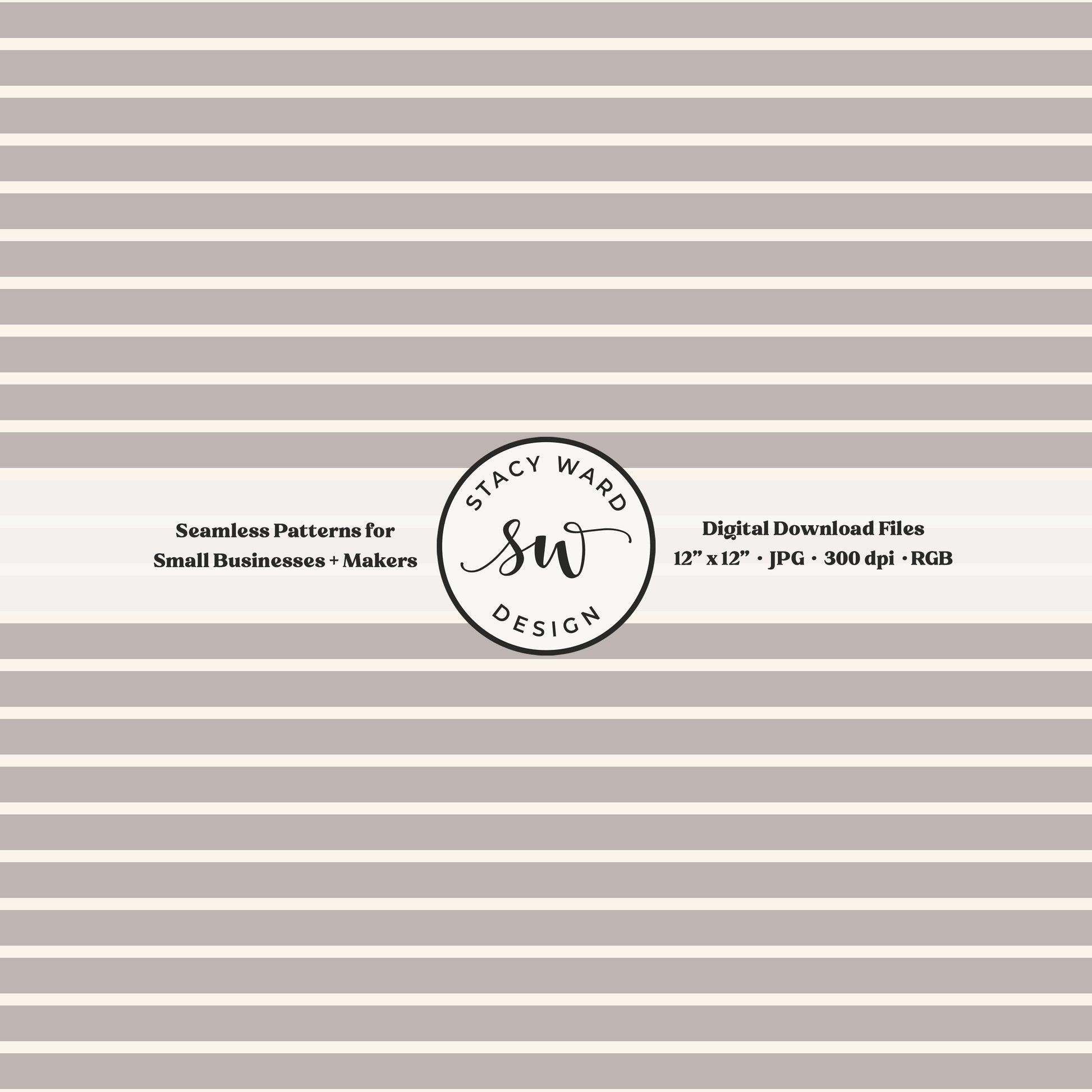 one eighth inch pinstripe seamless pattern in cream on gray brown thin line quilting blender stripes