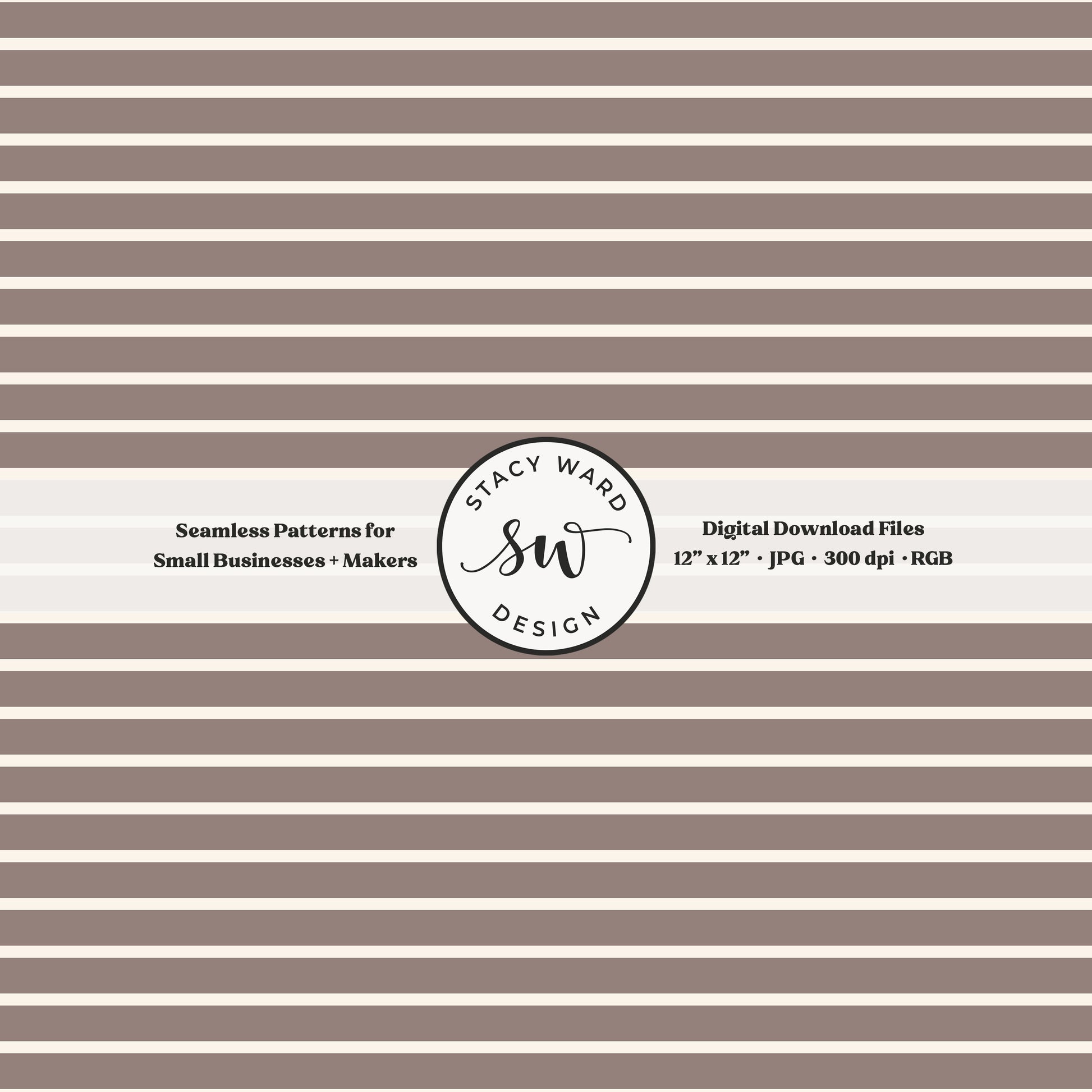 one eighth inch pinstripe seamless pattern in cream on taupe beige thin line quilting blender stripes