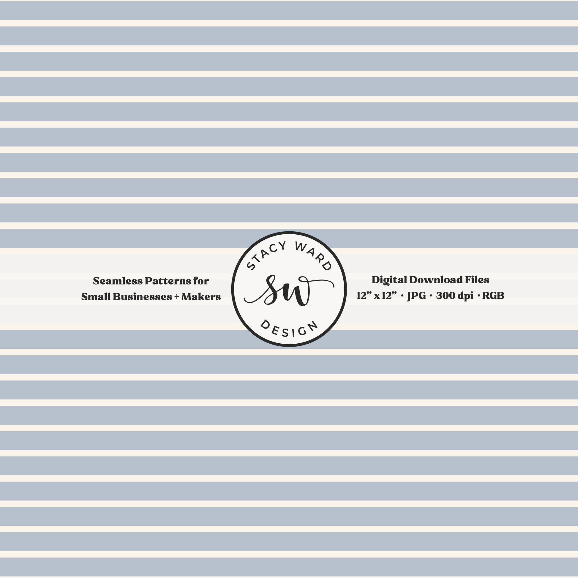 one eighth inch pinstripe seamless pattern in cream on soft blue thin line quilting blender stripes
