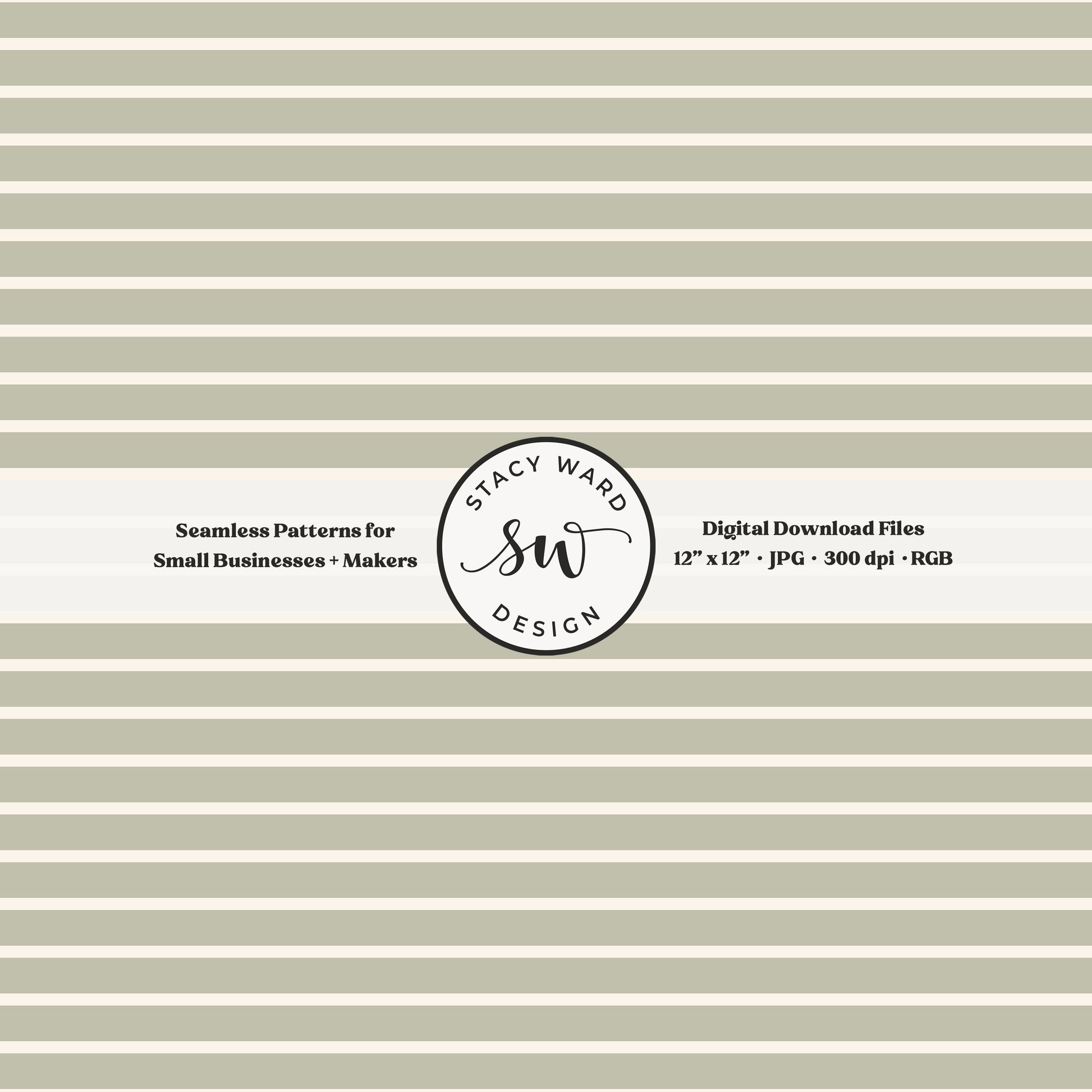 one eighth inch pinstripe seamless pattern in cream on sage green thin line quilting blender stripes