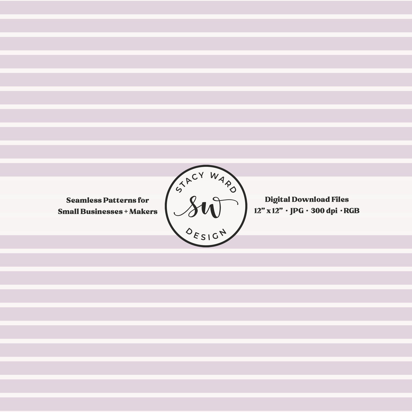 one eighth inch pinstripe seamless pattern in cream on soft lilac thin line quilting blender stripes