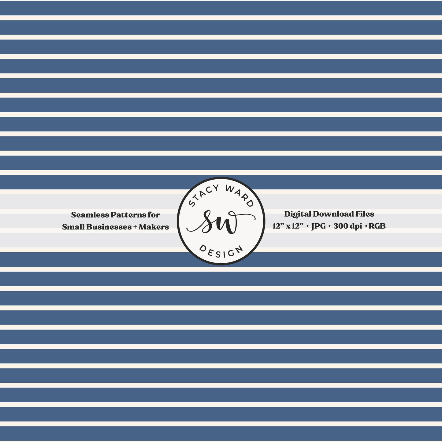 one eighth inch pinstripe seamless pattern in cream on teal blue thin line quilting blender stripes