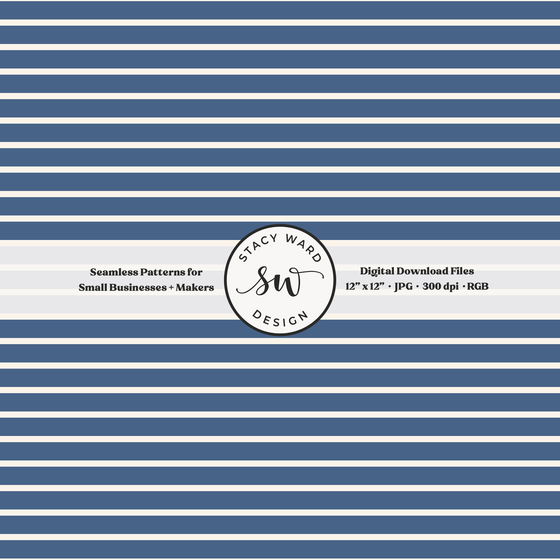 one eighth inch pinstripe seamless pattern in cream on teal blue thin line quilting blender stripes