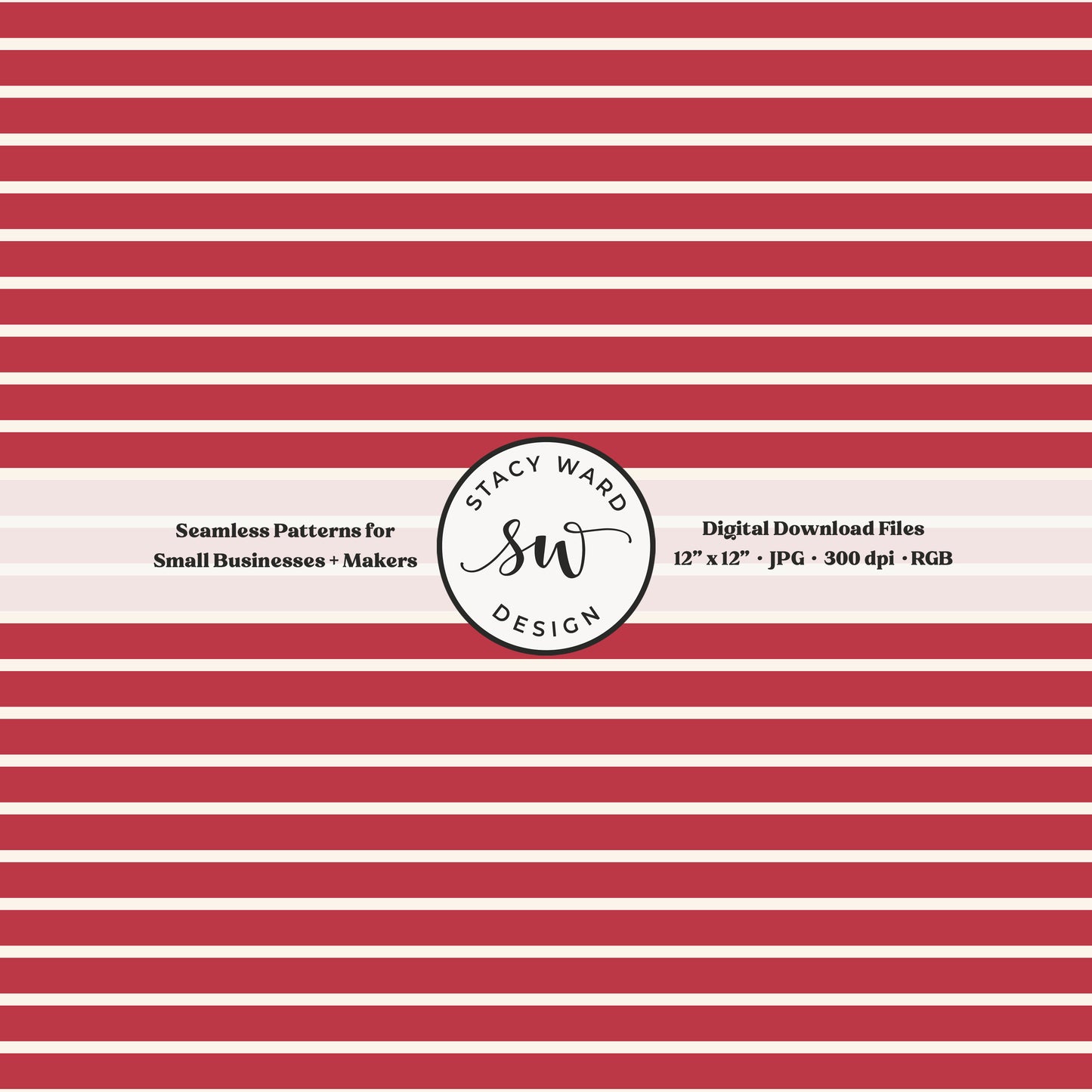 one eighth inch pinstripe seamless pattern in cream on crimson red thin line quilting blender stripes