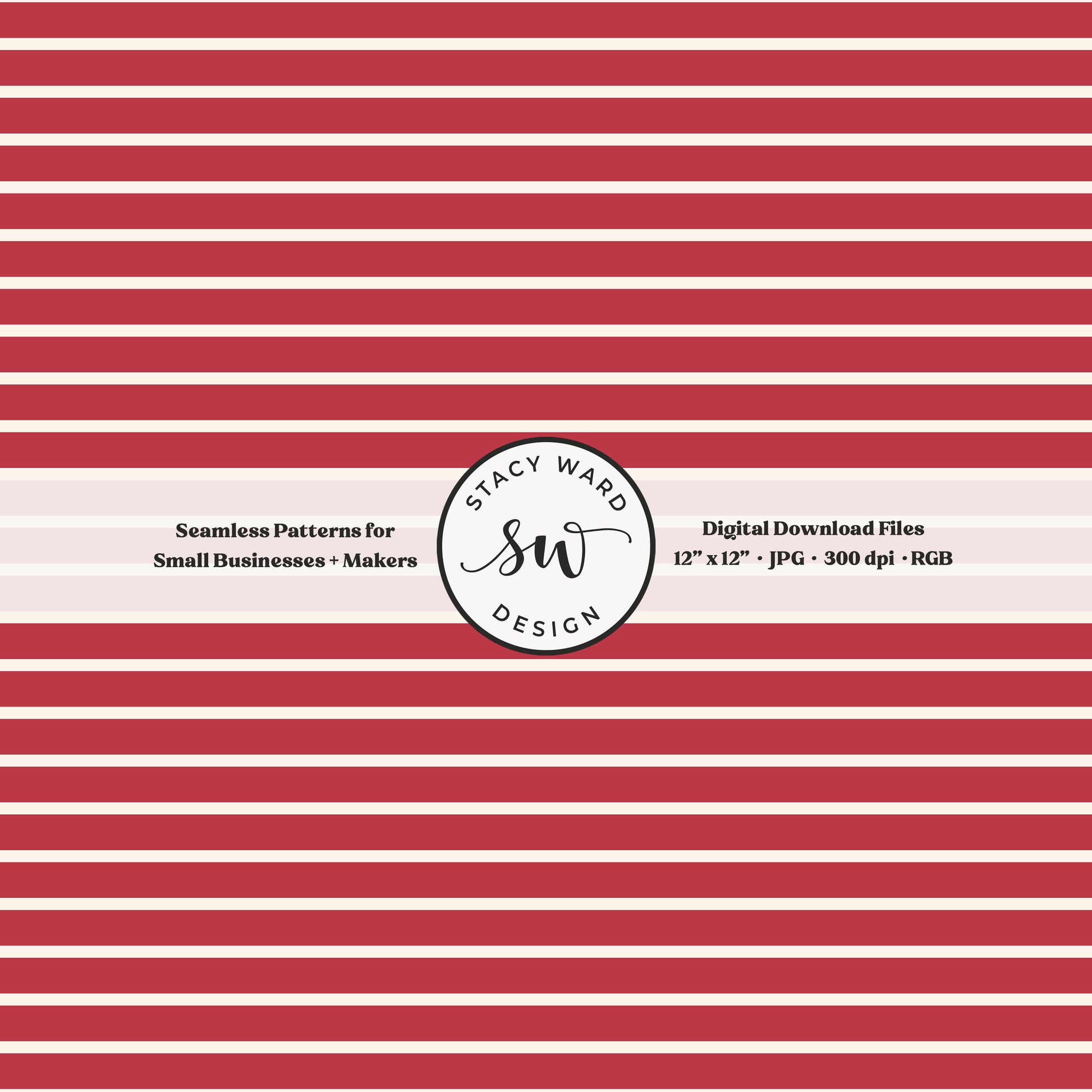 one eighth inch pinstripe seamless pattern in cream on crimson red thin line quilting blender stripes