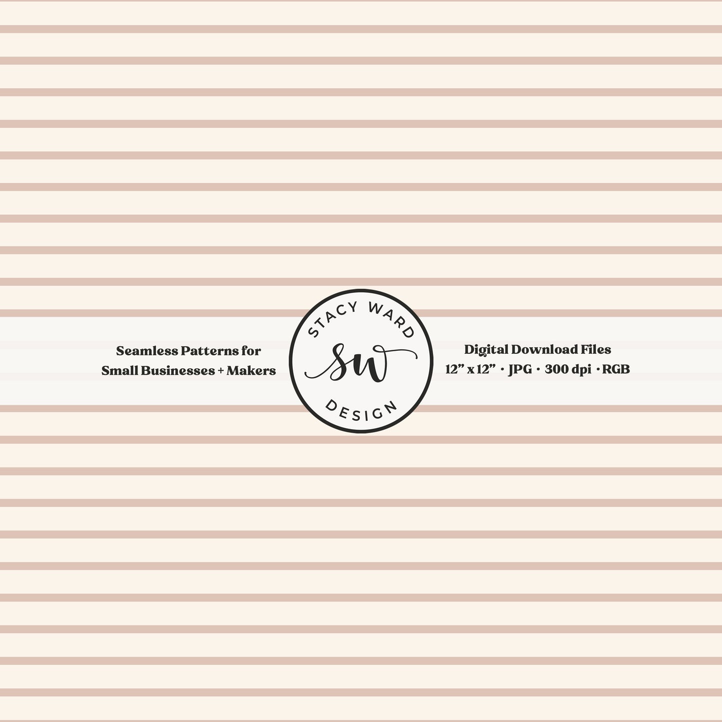 One eighth inch pinstripes seamless pattern in muted dusty rose on cream narrow lined low volume blender pattern for fabric printing