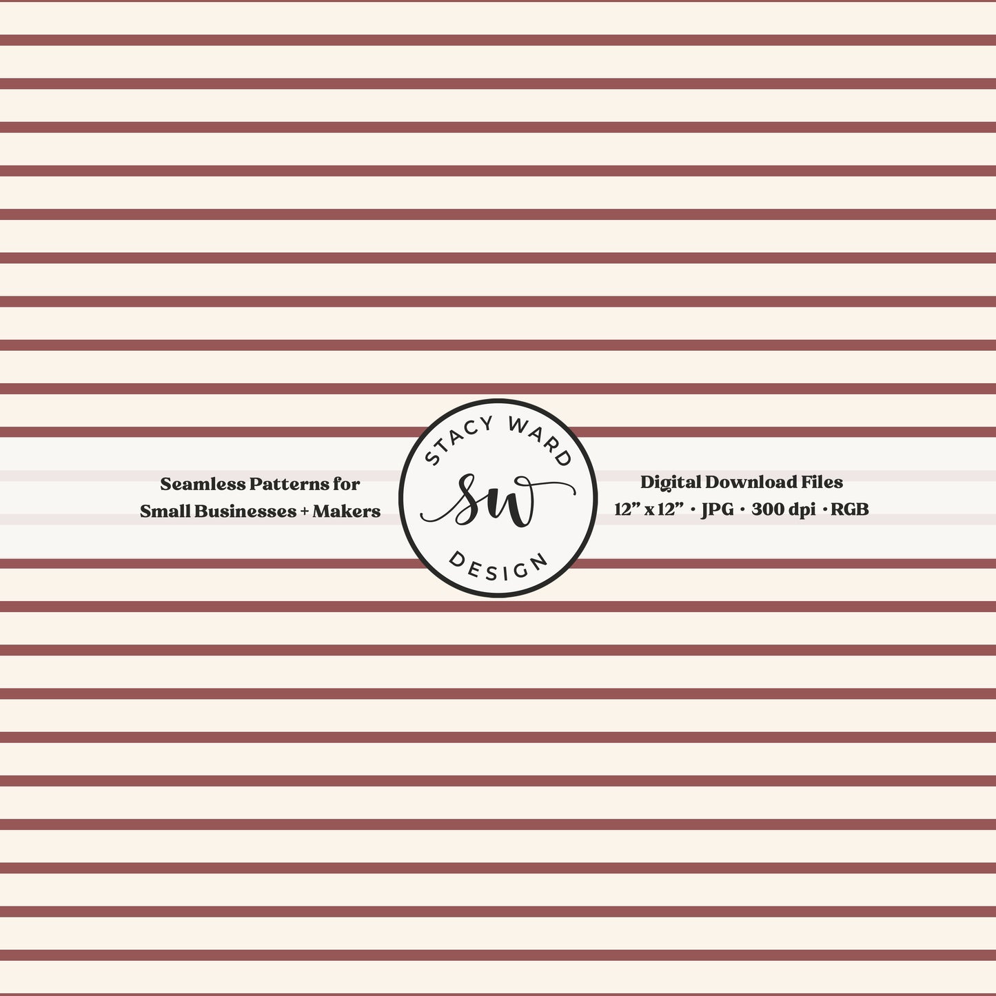 One eighth inch pinstripes seamless pattern in burgundy on cream narrow lined low volume blender pattern for fabric printing