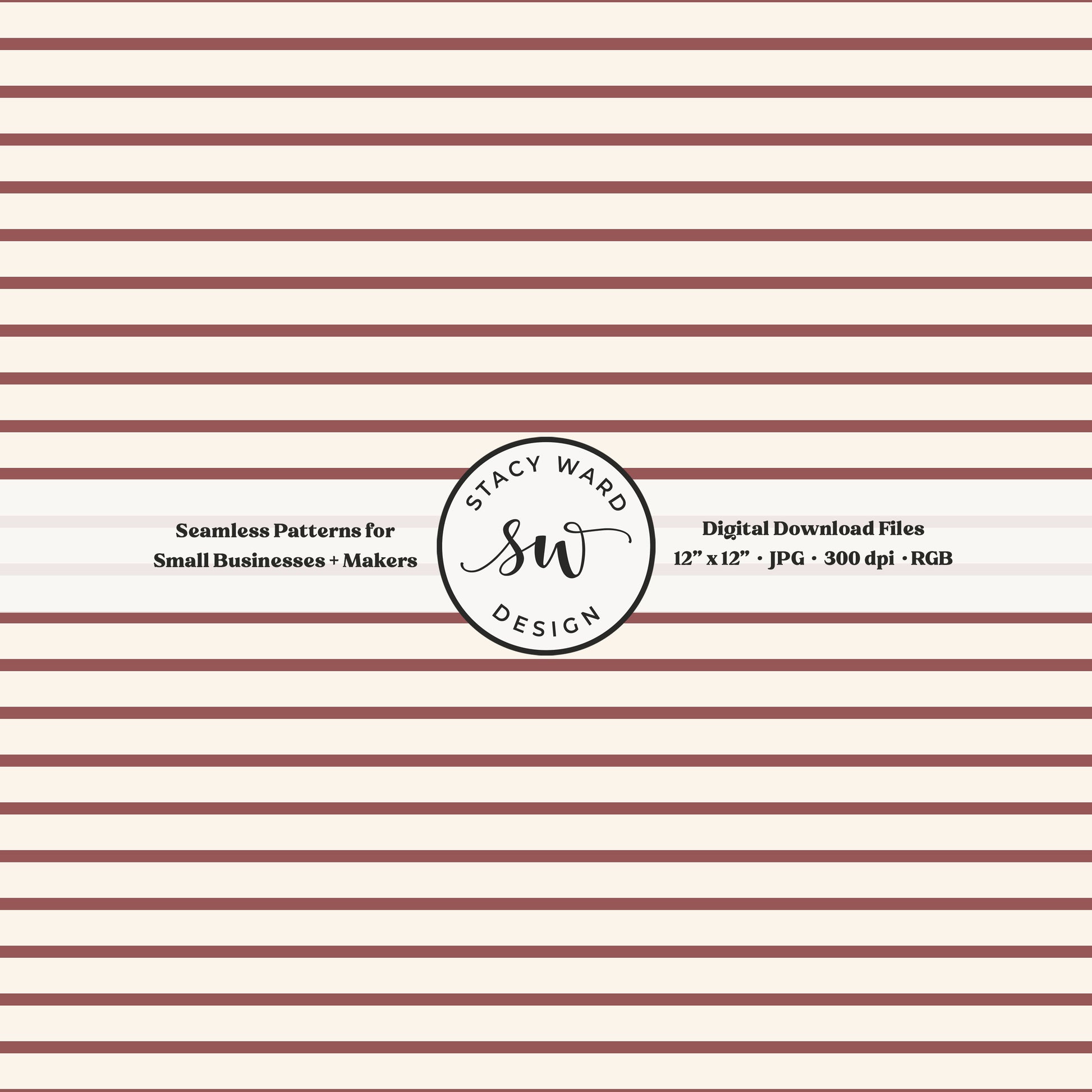 One eighth inch pinstripes seamless pattern in burgundy on cream narrow lined low volume blender pattern for fabric printing