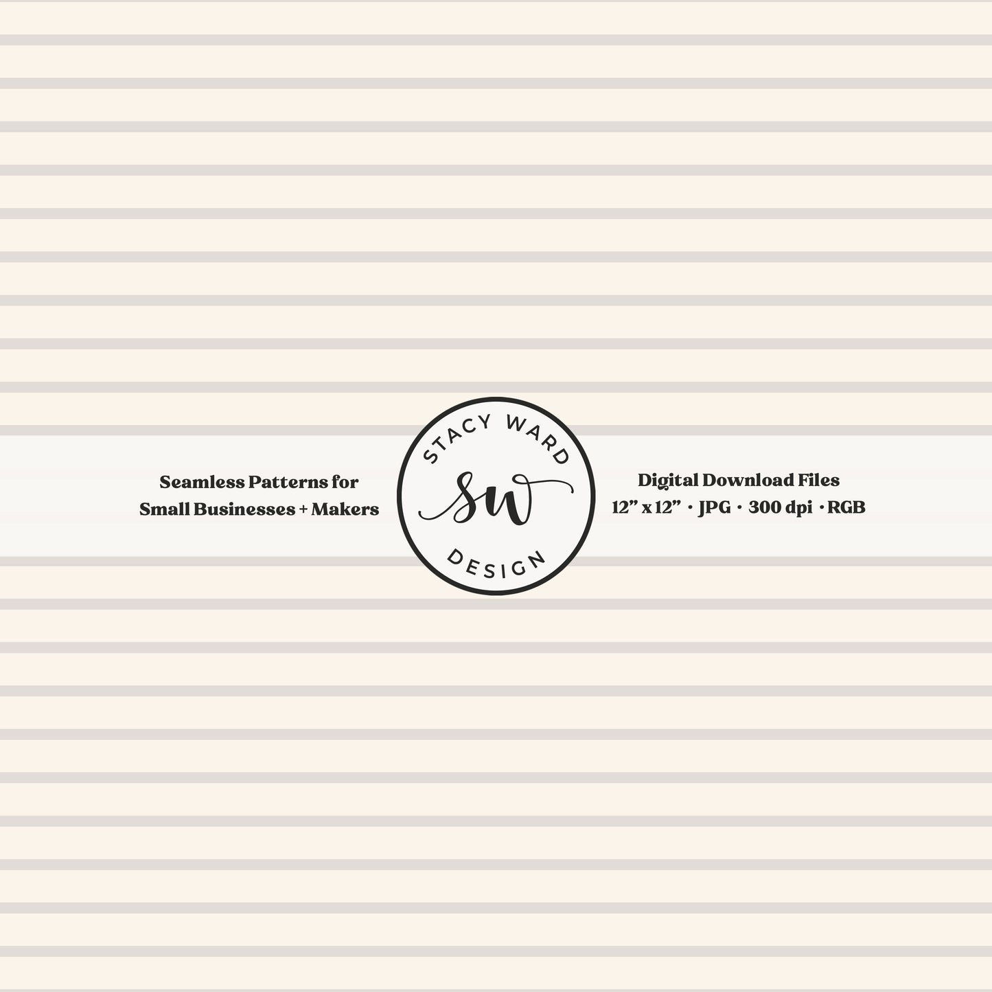 One eighth inch pinstripes seamless pattern in pale greige on cream narrow lined low volume blender pattern for fabric printing