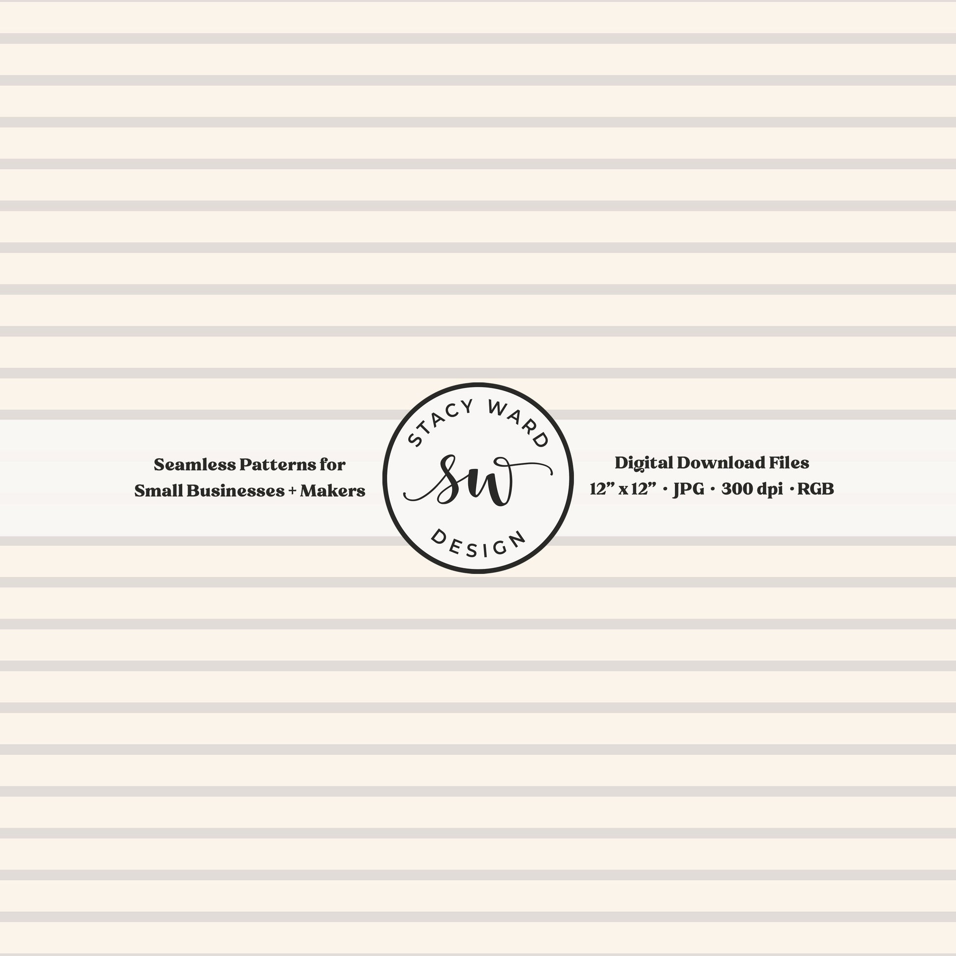 One eighth inch pinstripes seamless pattern in pale greige on cream narrow lined low volume blender pattern for fabric printing