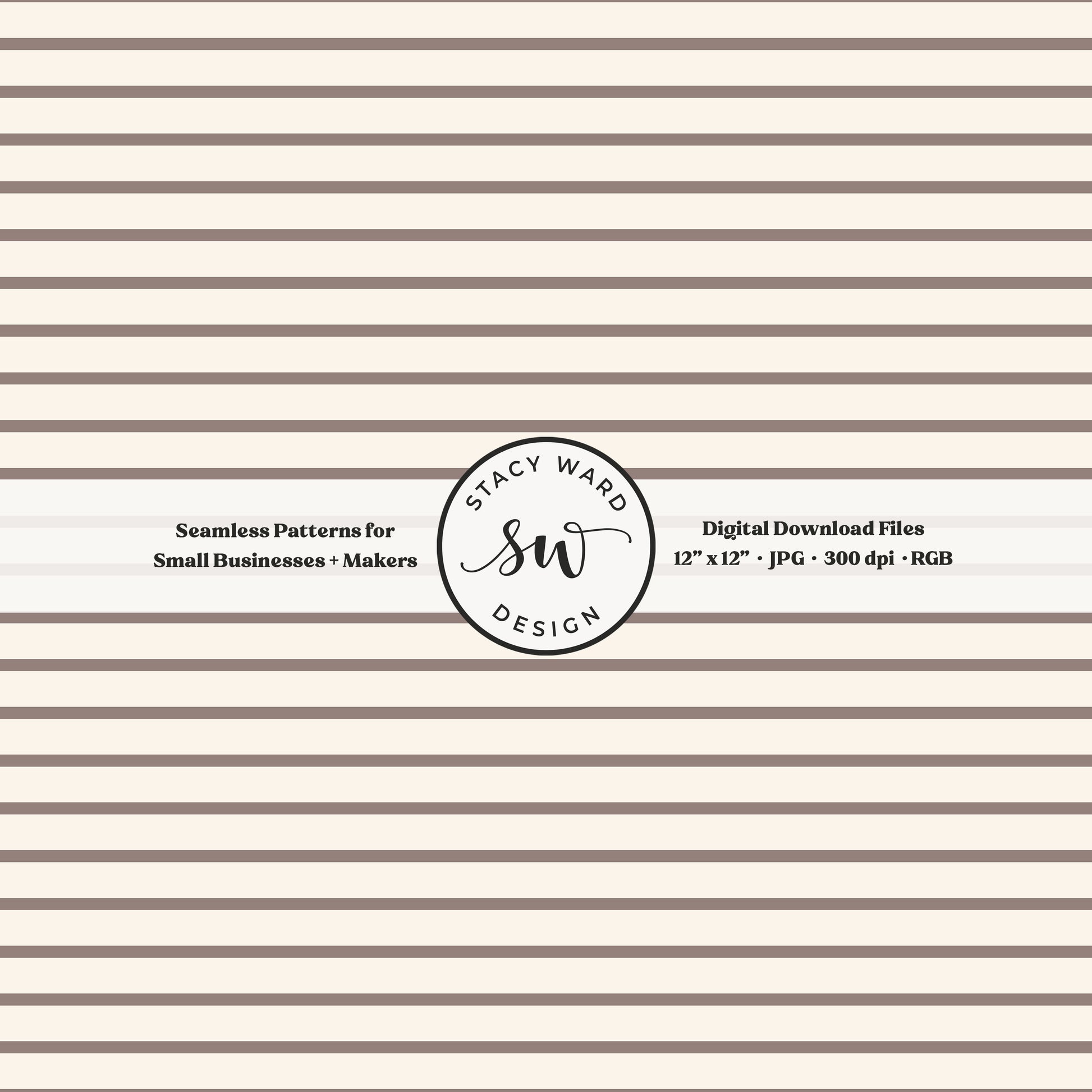 One eighth inch pinstripes seamless pattern in taupe beige on cream narrow lined low volume blender pattern for fabric printing