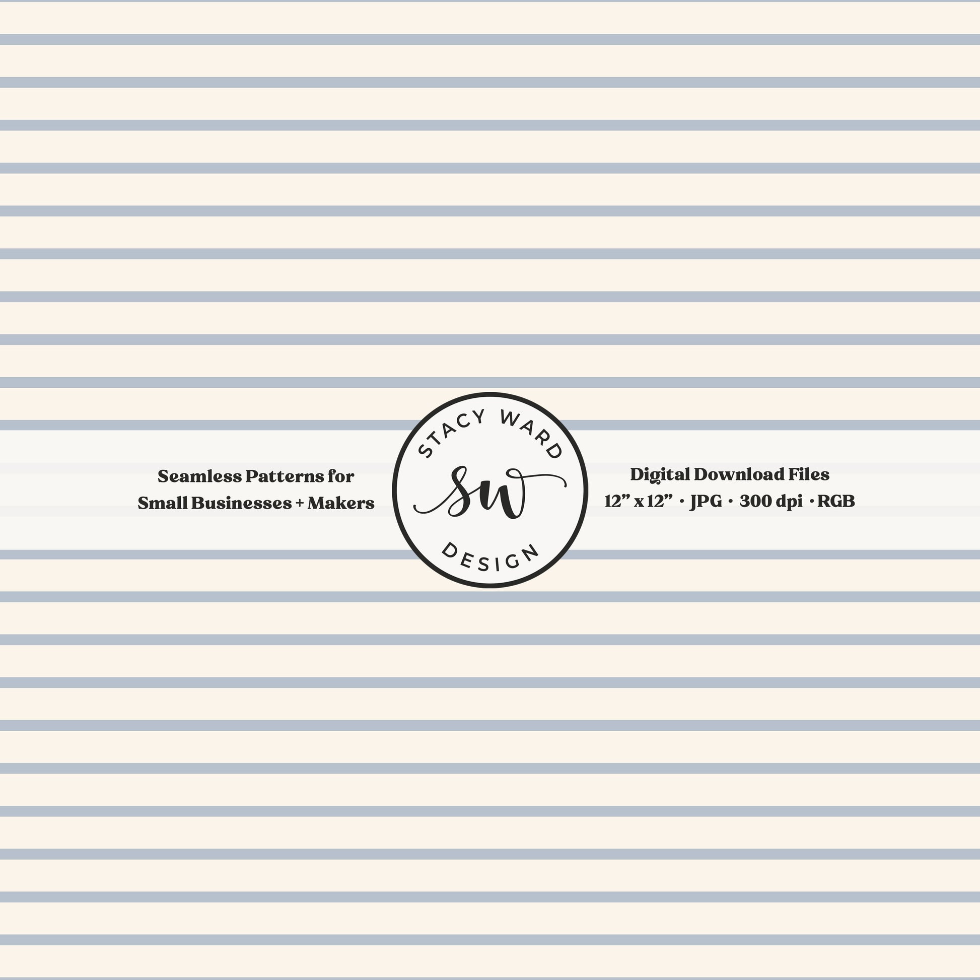 One eighth inch pinstripes seamless pattern in soft blue on cream narrow lined low volume blender pattern for fabric printing