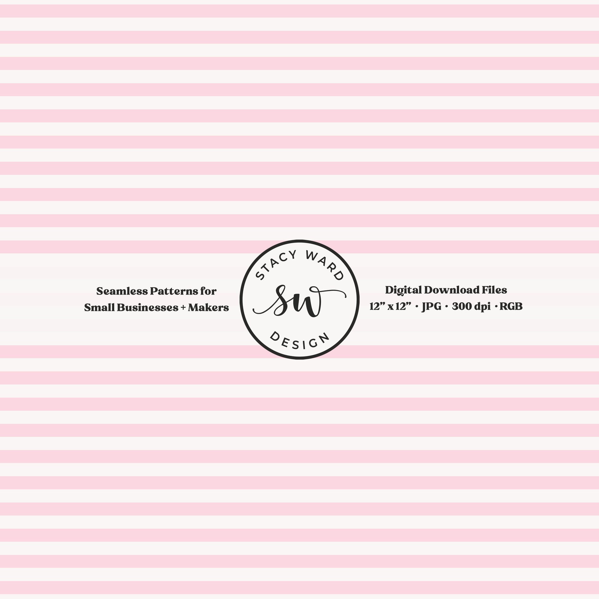 Classic 1/4" stripes seamless pattern in light pink on off white small scale horizontal lines blender pattern for fabric printing