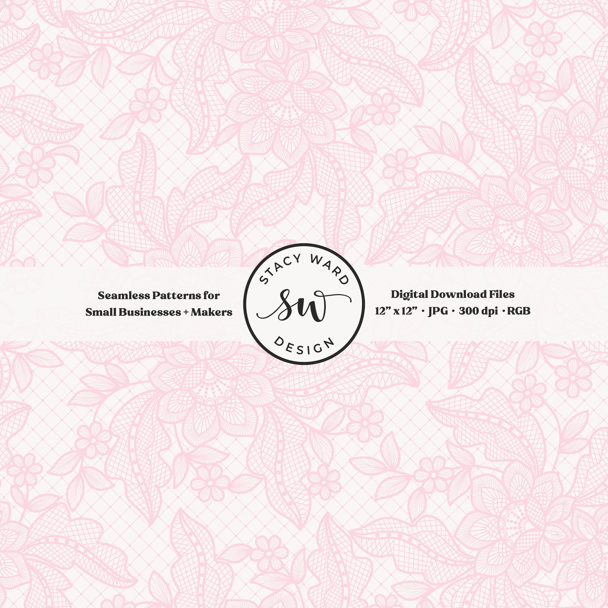 Granny Chic faux lacework seamless pattern in soft pink on off white romantic regencycore floral lace