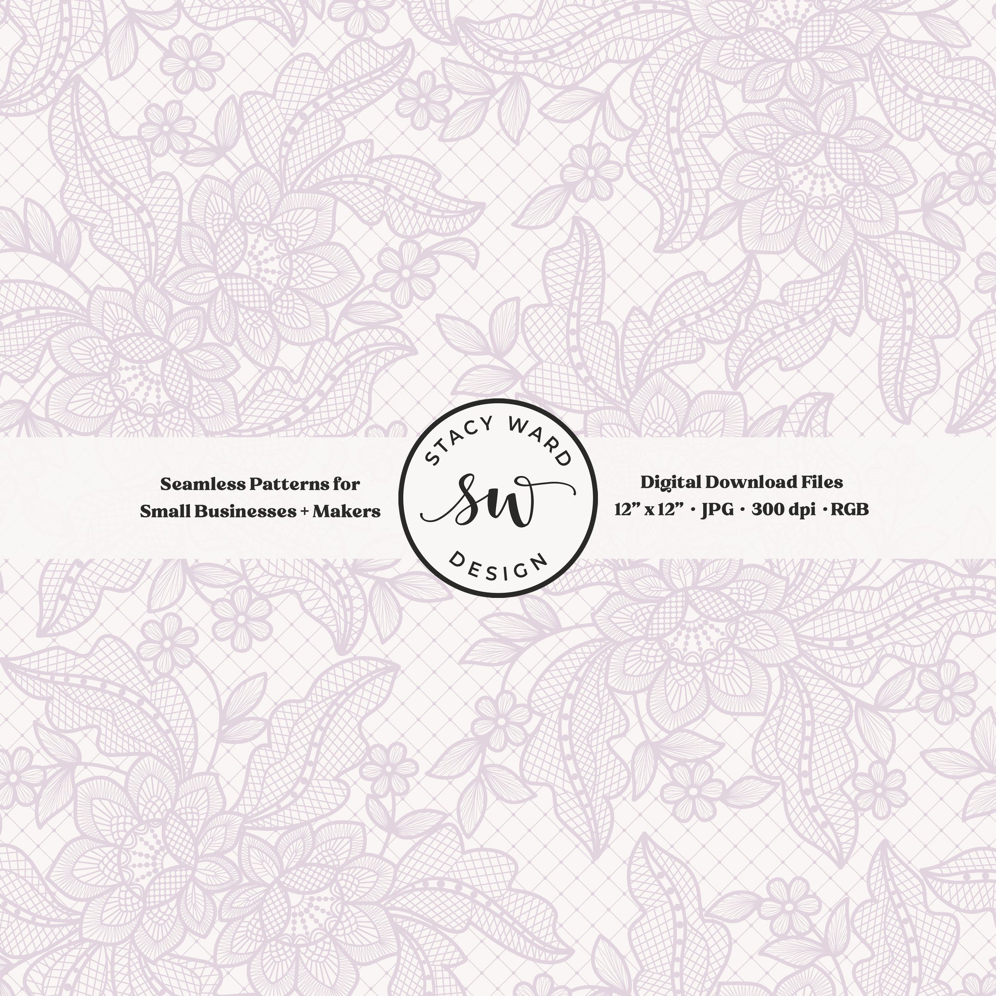 Granny Chic faux lacework seamless pattern in light pastel purple on off white romantic regencycore floral lace