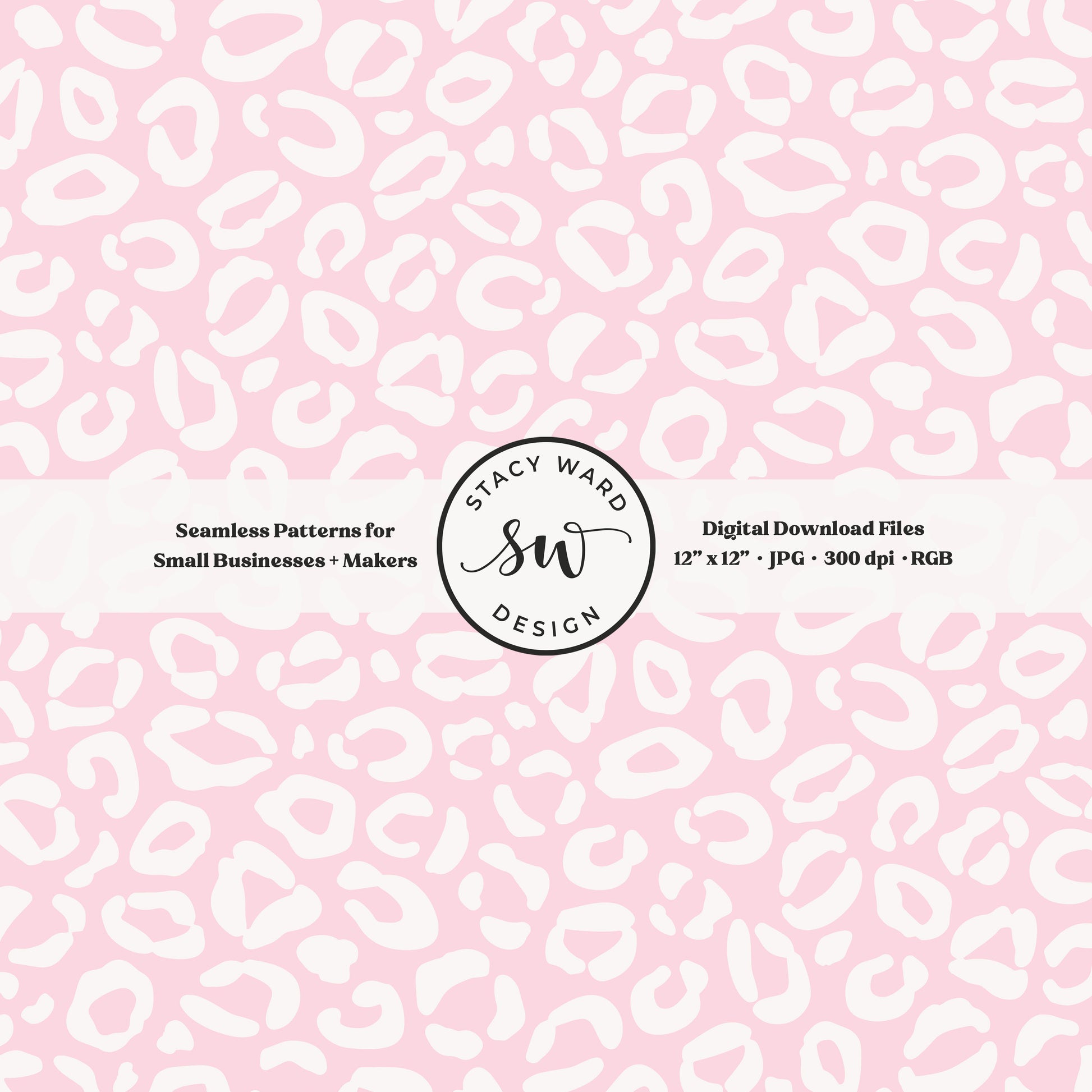 Cheetah print seamless fabric design for commercial use, off white ivory on feminine whisper blush pink, whimsical boho leopard skin
