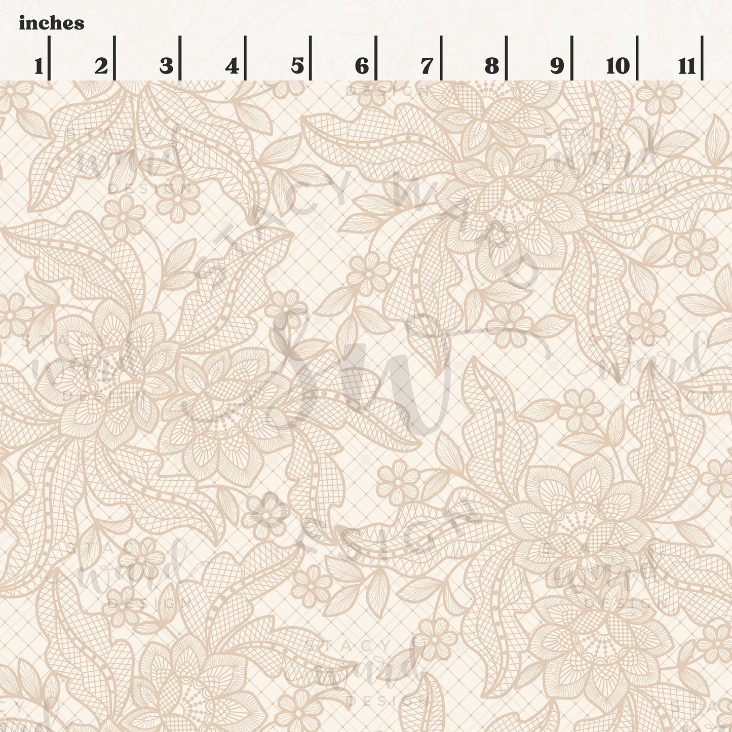 Coquette Floral Lace Seamless Pattern, Digital Download File