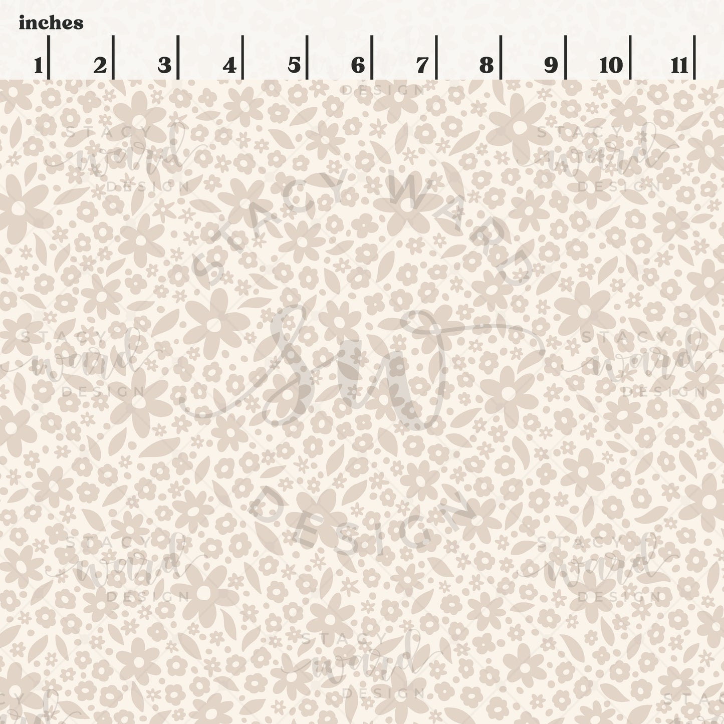 Ditsy Floral Seamless Pattern, Digital Download File
