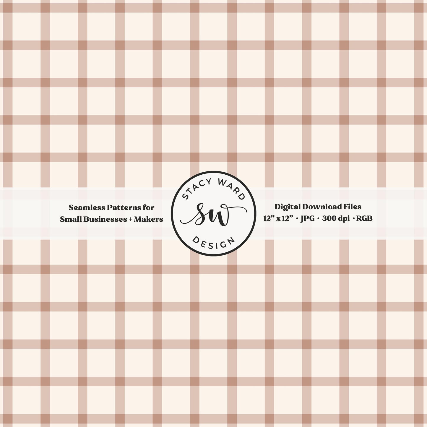 French windowpane gingham pattern in soft boho pink and cream classic granny chic aesthetic plaid