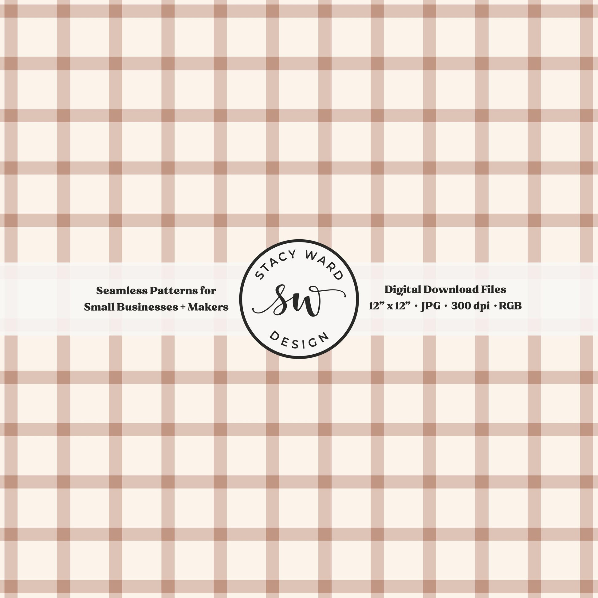 French windowpane gingham pattern in soft boho pink and cream classic granny chic aesthetic plaid