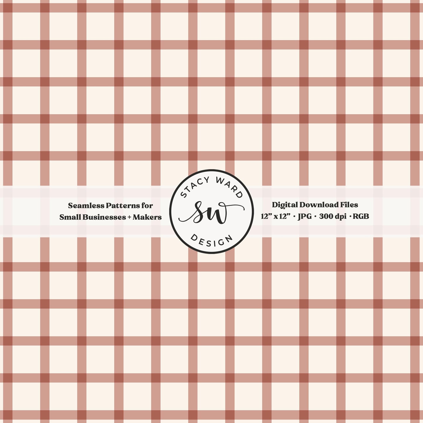 French windowpane gingham pattern in girly antique pink and cream classic granny chic aesthetic checked