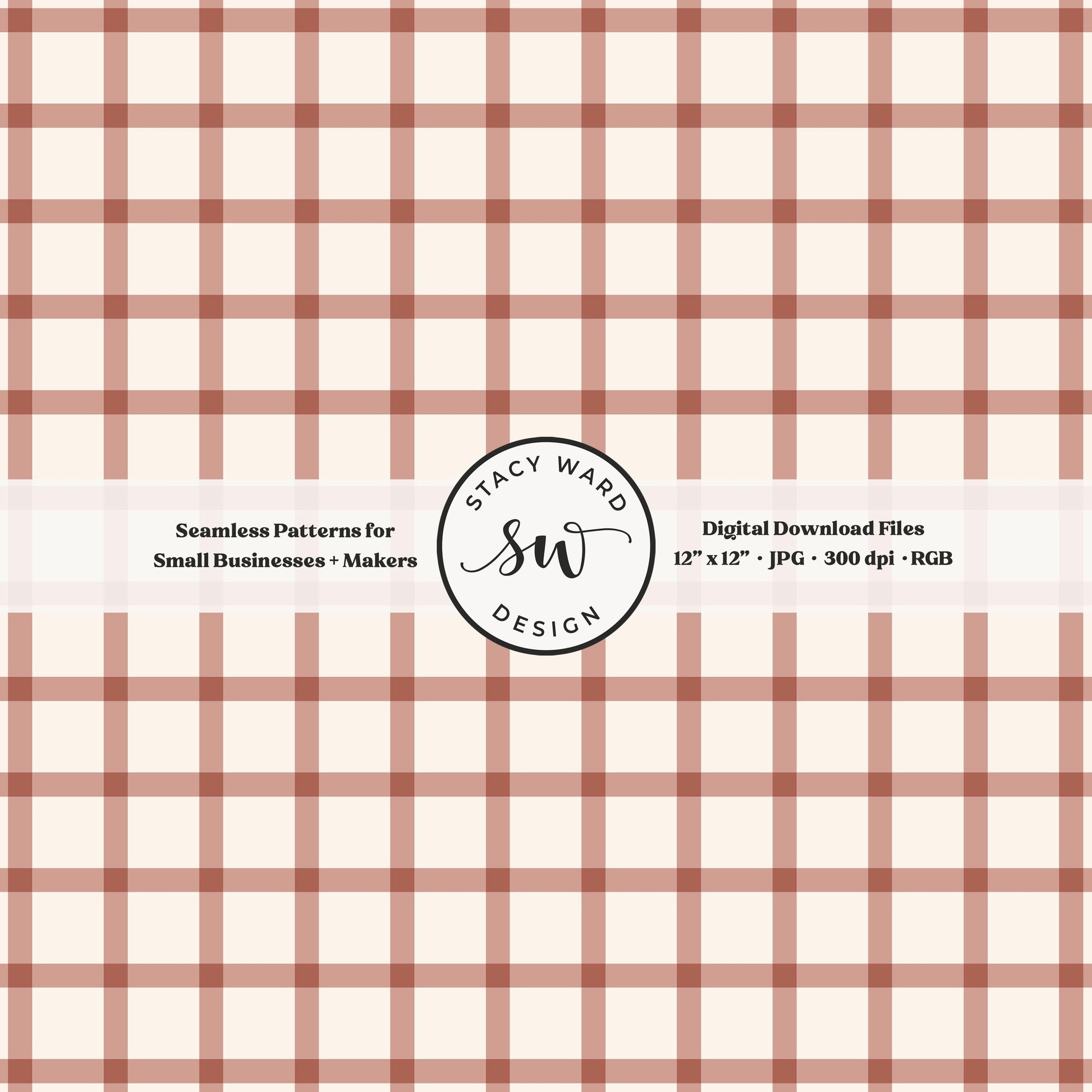 French windowpane gingham pattern in girly antique pink and cream classic granny chic aesthetic checked