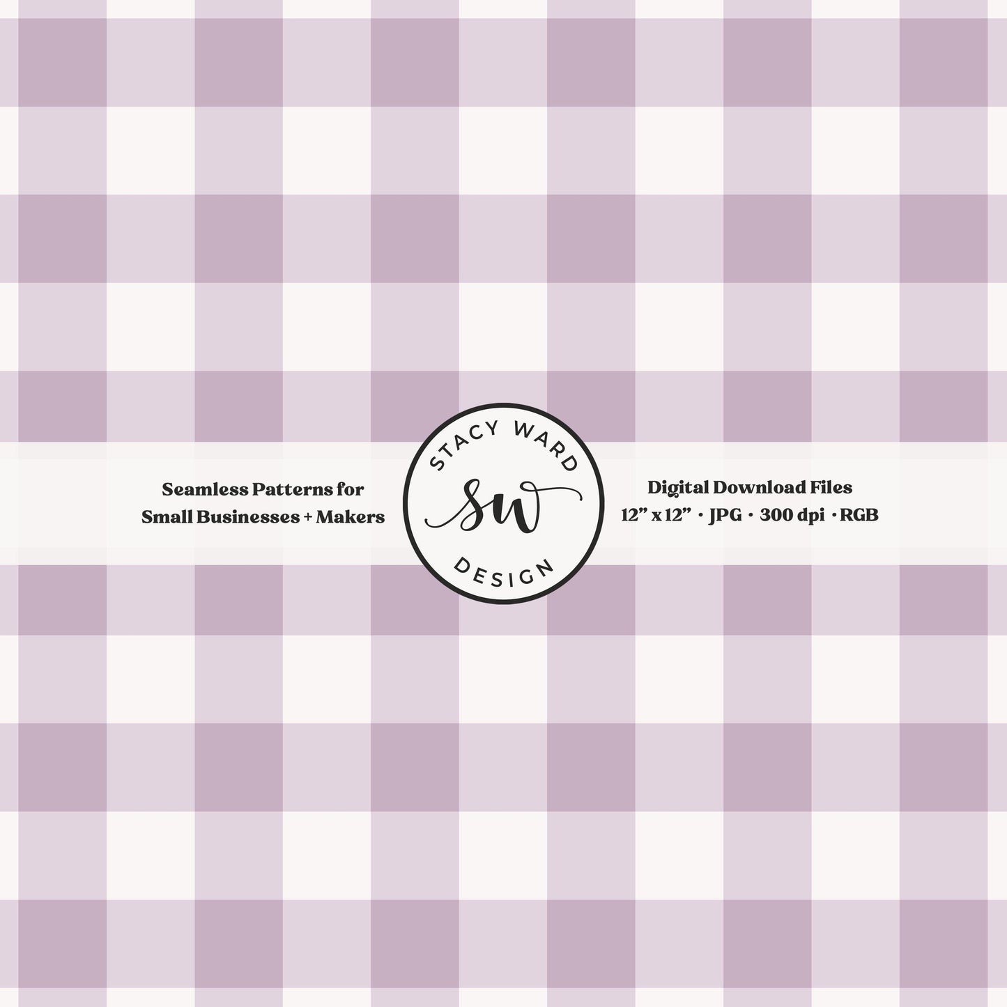 Traditional gingham seamless pattern in light soft lilac and cream cozy cottagecore tailored charm