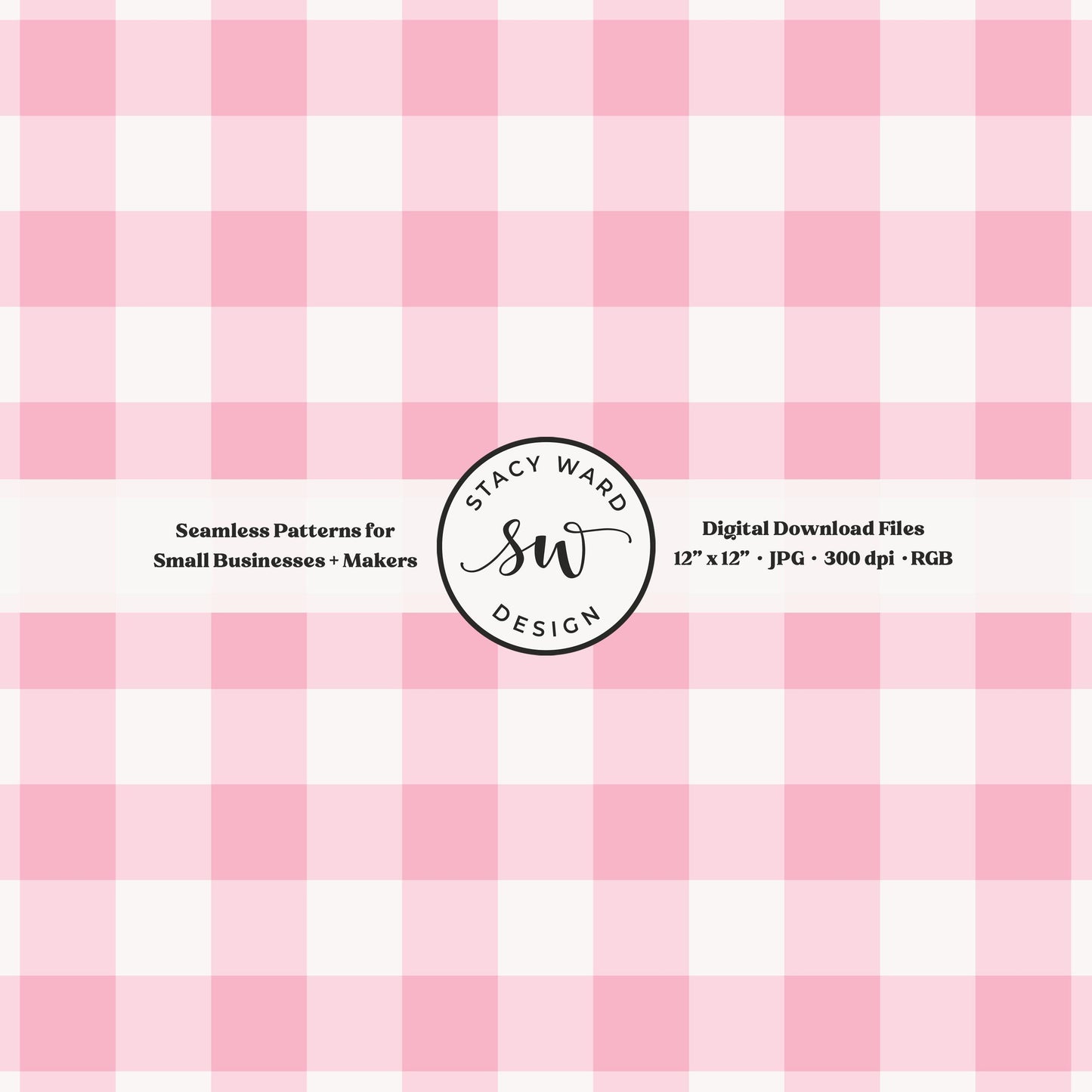 Traditional gingham seamless pattern in feminine whisper blush pink and cream vintage cottagecore preppy vibes