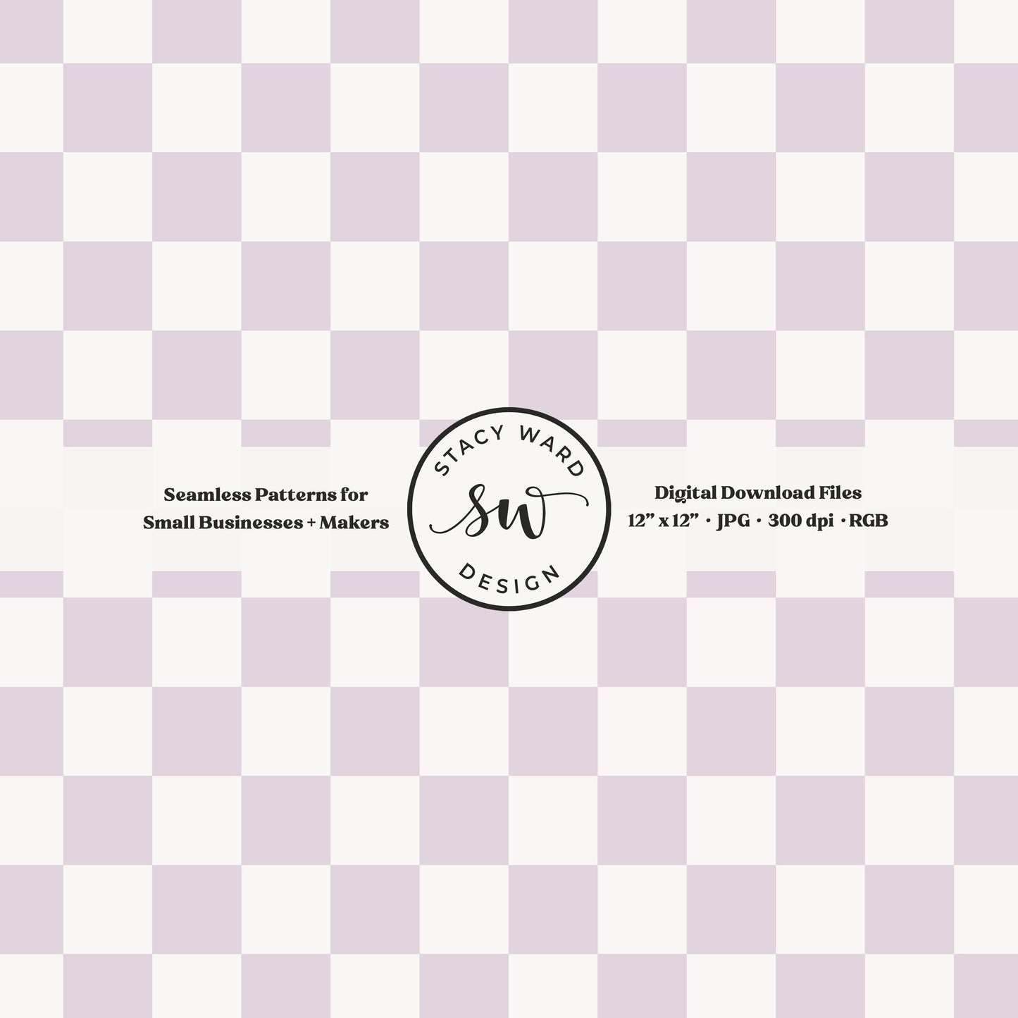 Traditional checked seamless pattern in light soft lilac and cream modern granny chic aesthetic checkered