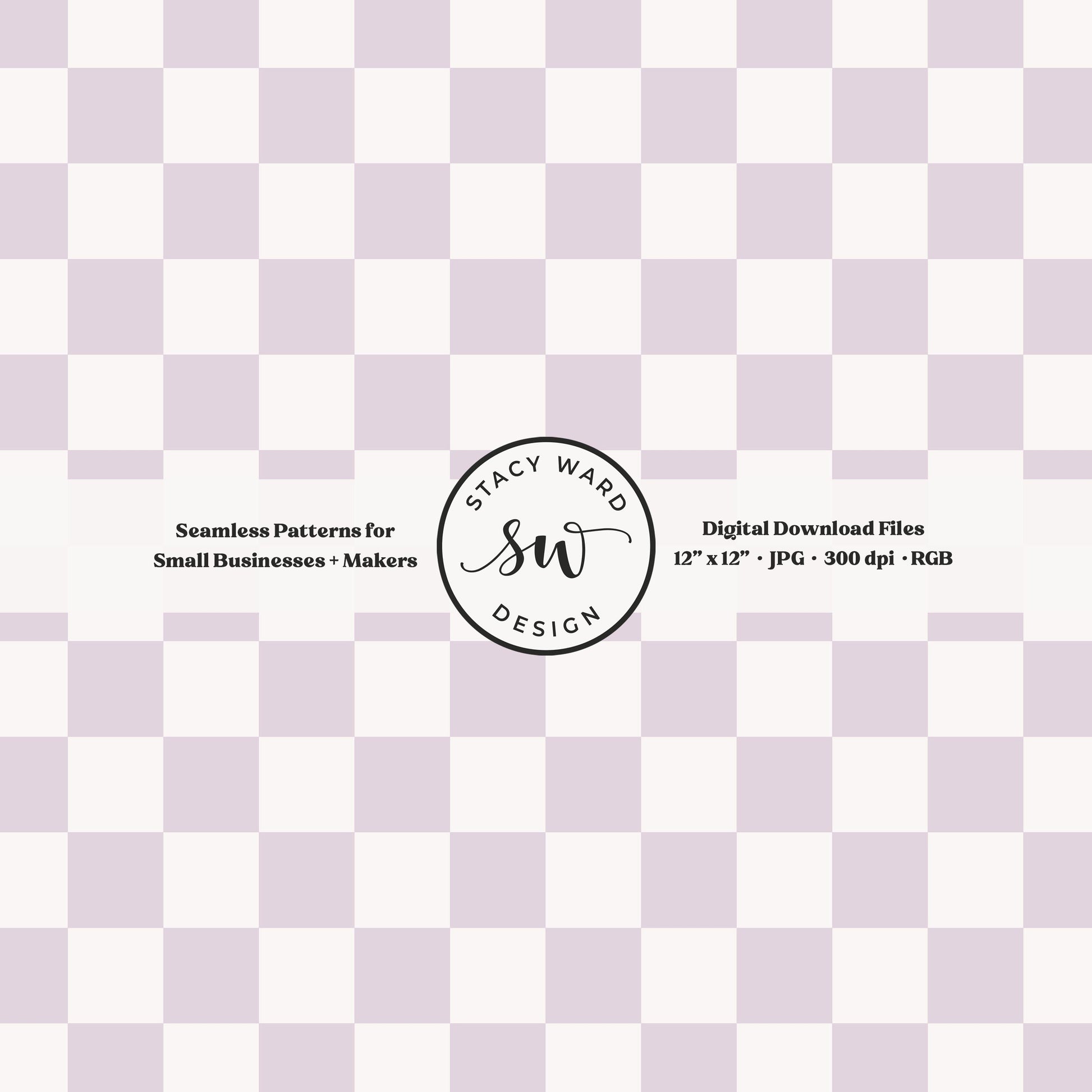 Traditional checked seamless pattern in light soft lilac and cream modern granny chic aesthetic checkered
