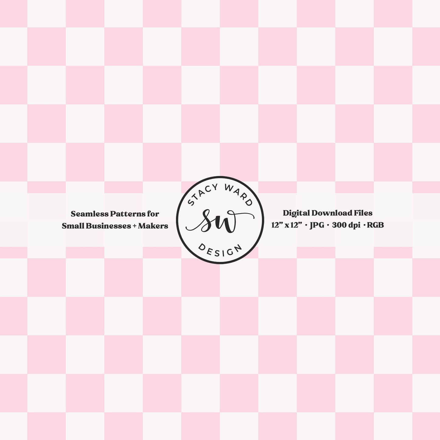 Traditional checked seamless pattern in feminine whisper blush pink and cream vintage grandmillennial checkered
