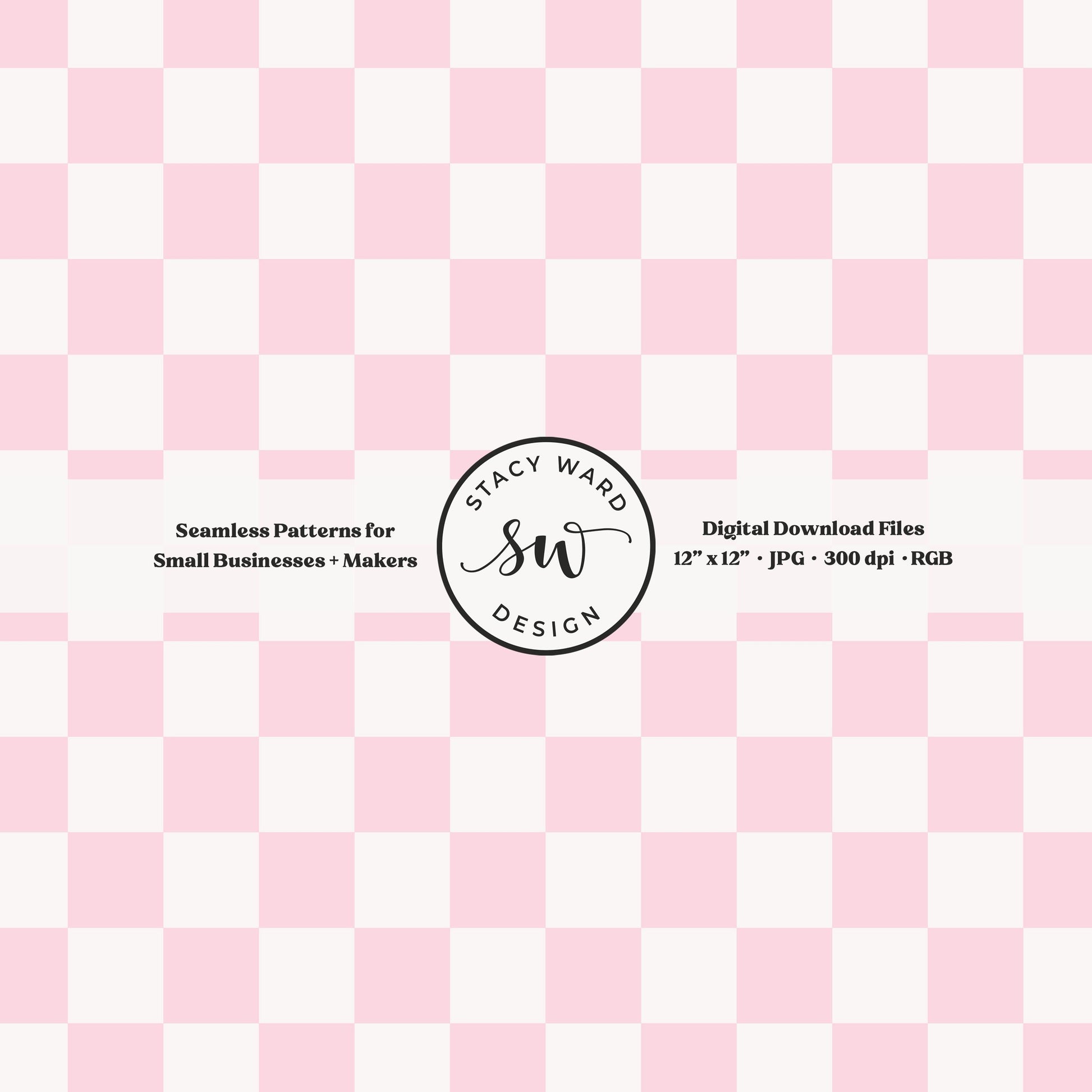 Traditional checked seamless pattern in feminine whisper blush pink and cream vintage grandmillennial checkered